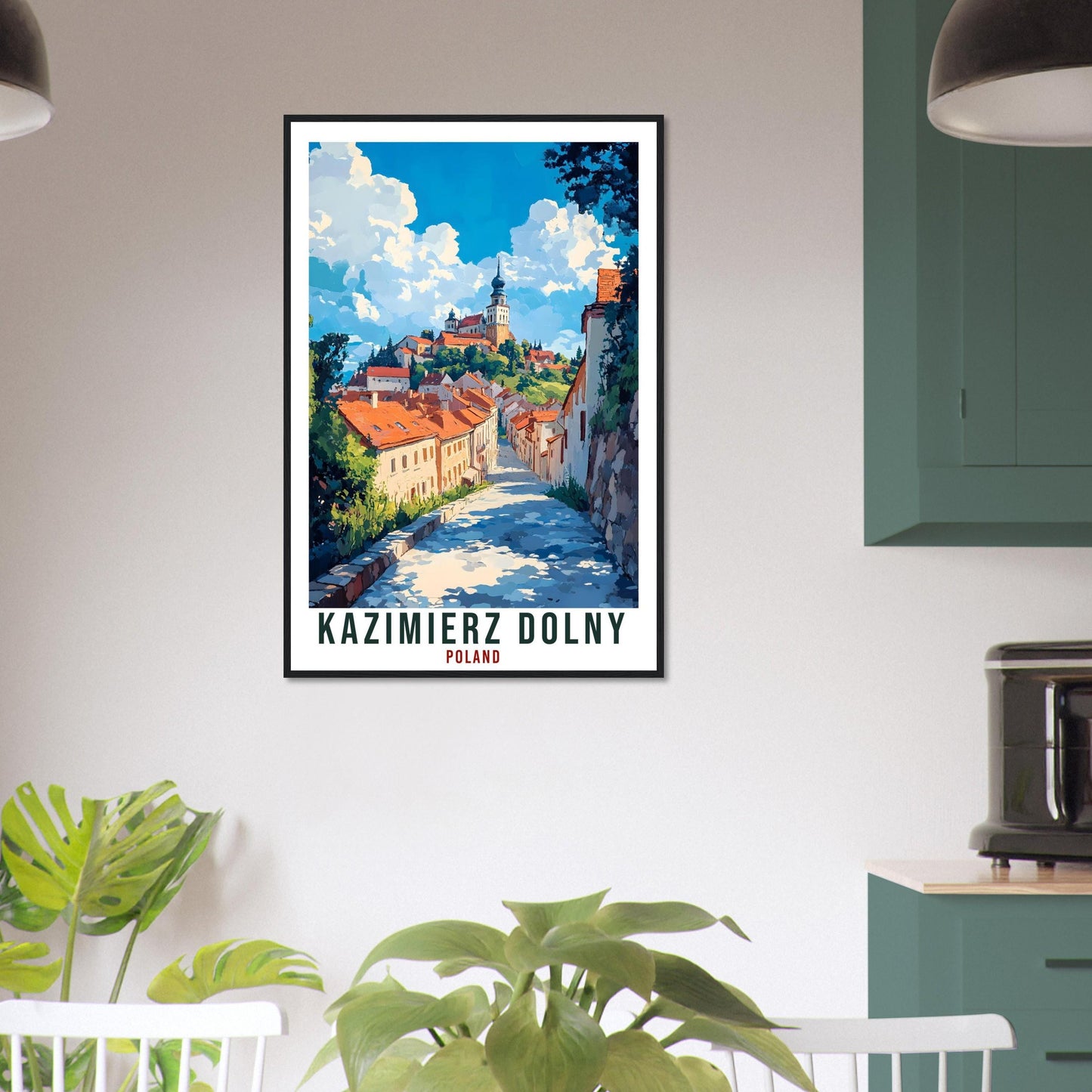 Kazimierz Dolny Travel Print Poland Home Decor Wall Art Gift Wall Hanging Art Lover Kazimierz Dolny Polish Artwork Travel Poster Poland Art
