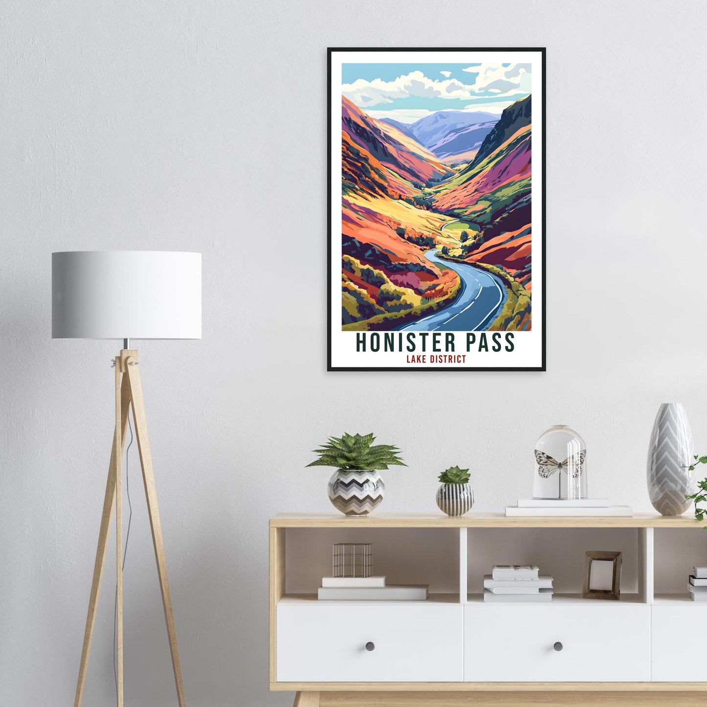 Honister Pass Travel Print Lake District Decor Honister Pass Wall Art Wall Hanging Art Lover Lake District Artwork Travel Poster Cumbria