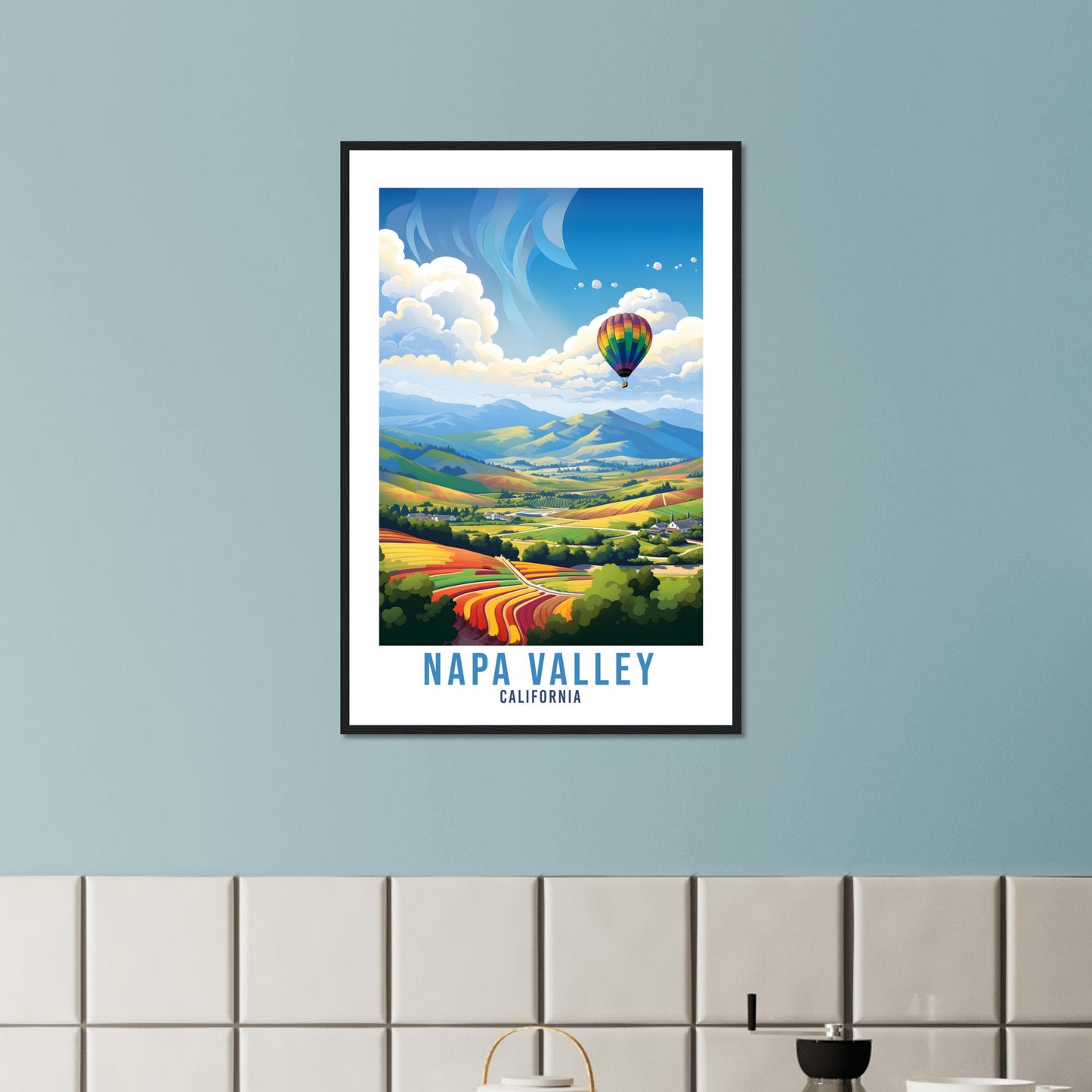 Napa Valley Vineyards Travel Print Napa Valley Wall Art Wall Hanging Napa Valley Gift Travel Poster California Art Lover Gift Napa Valley