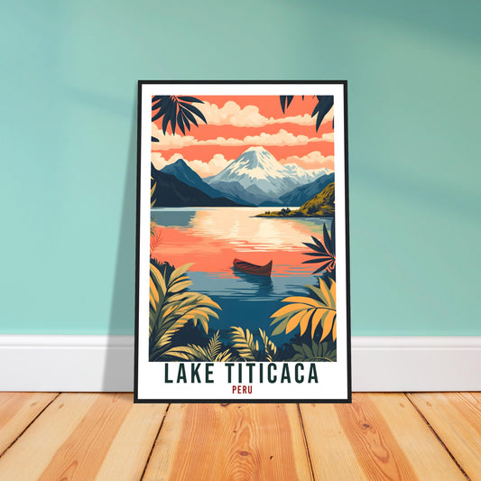 Lake Titicaca Travel Print Peru Home Decor Wall Art Gift Wall Hanging Art Lover Lake Titicaca Peruvian Artwork Travel Poster Travel Art