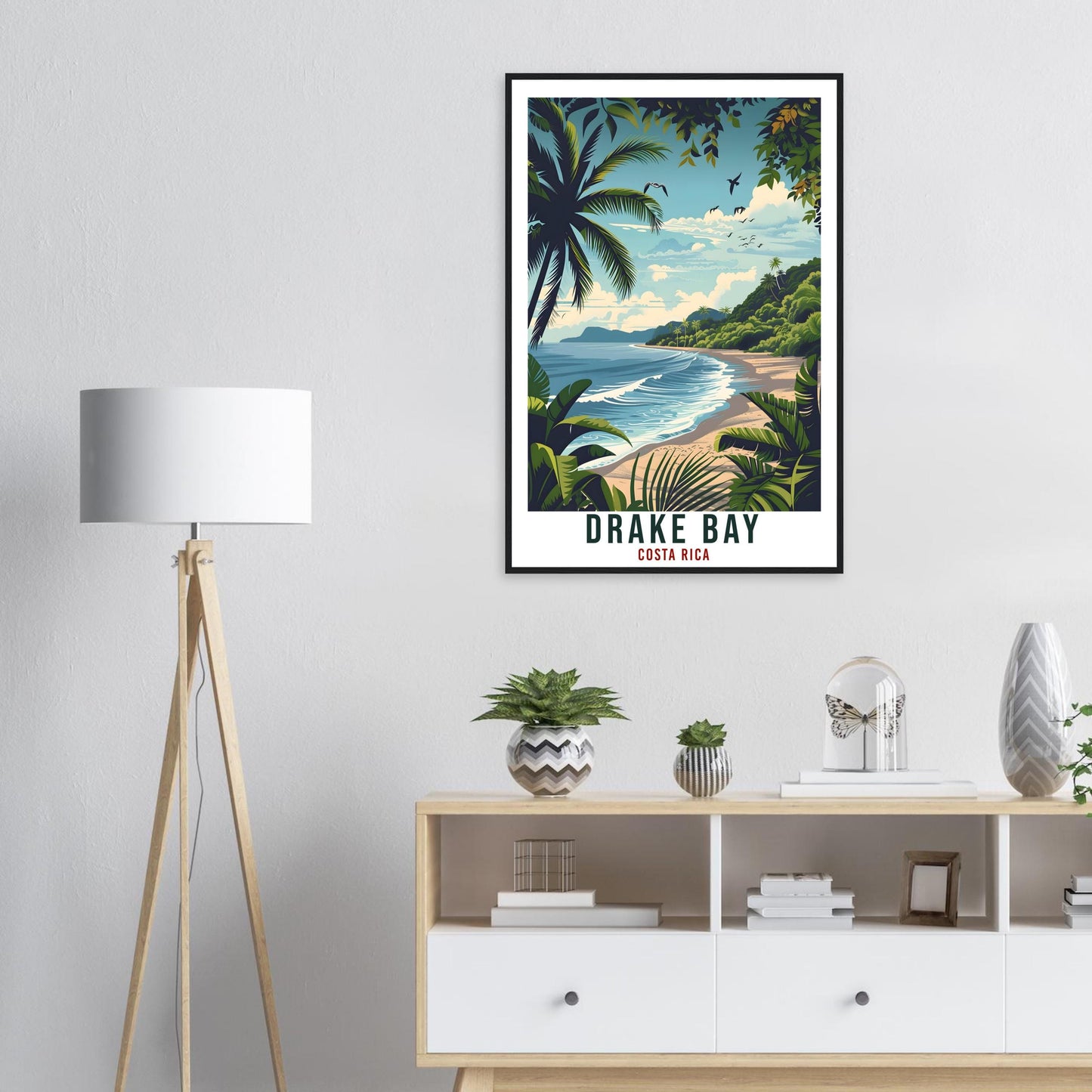 Drake Bay Costa Rica Travel Print Wall Art Wall Hanging Home Décor Drake Bay Gift Landmark Artwork Travel Art Costa Rica City Travel Poster