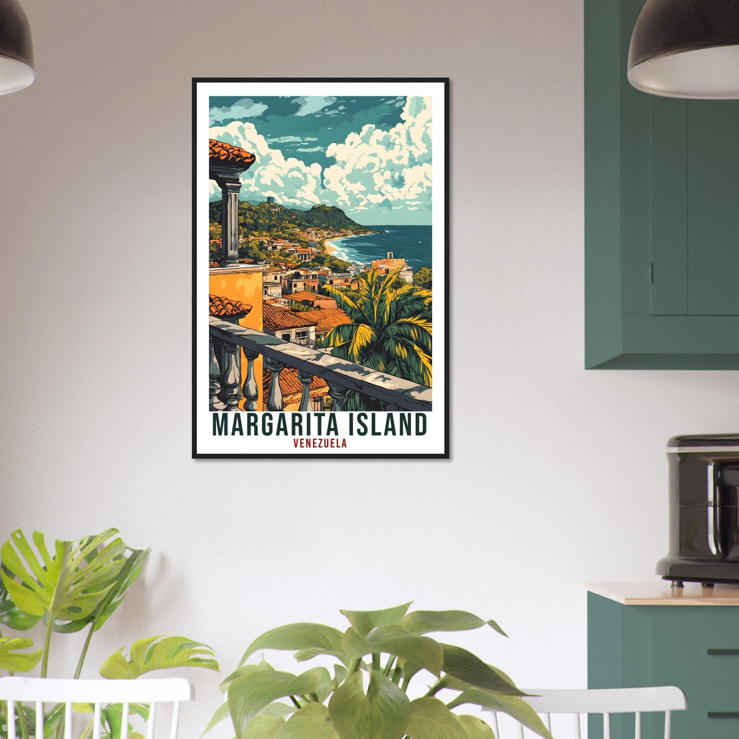 Margarita Island Travel Print Venezuela Decor Wall Art Wall Hanging Art Lover Margarita Island Venezuelan Artwork Travel Poster Travel Art