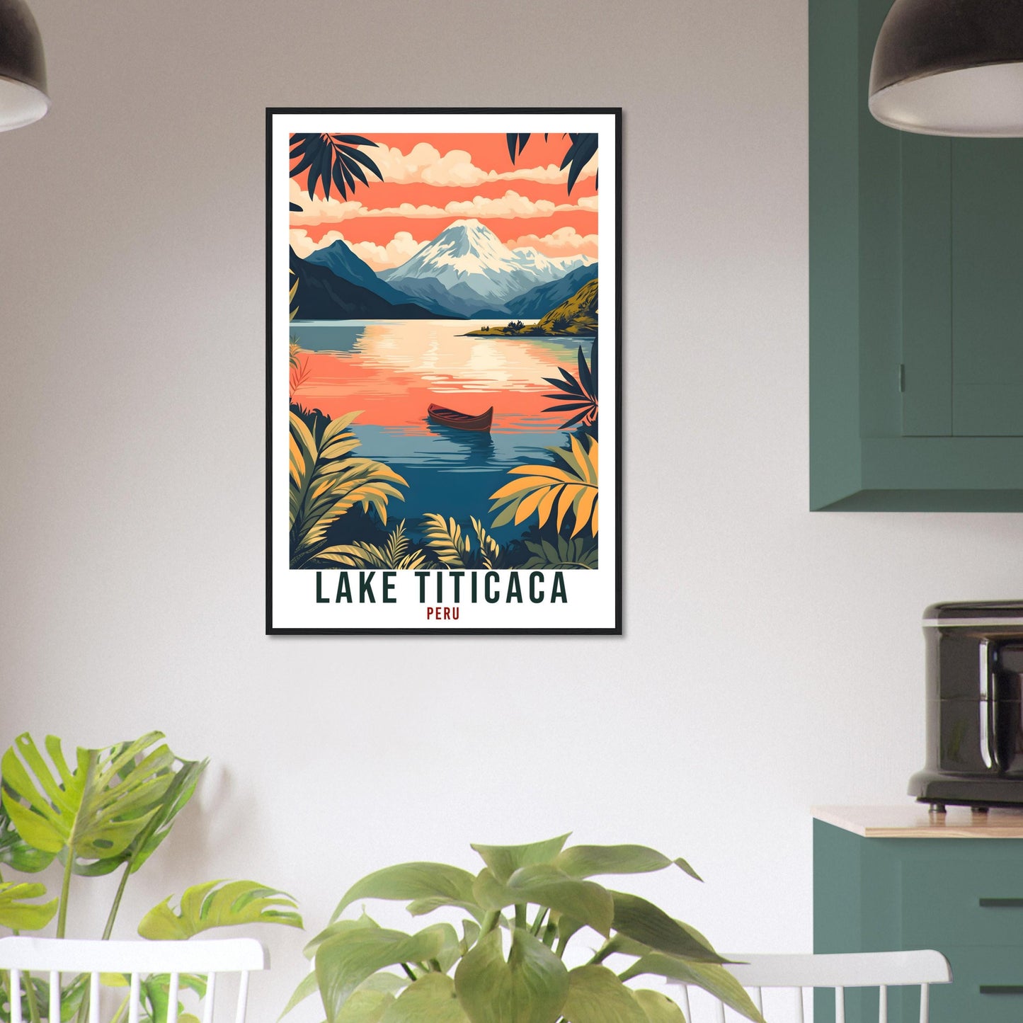 Lake Titicaca Travel Print Peru Home Decor Wall Art Gift Wall Hanging Art Lover Lake Titicaca Peruvian Artwork Travel Poster Travel Art