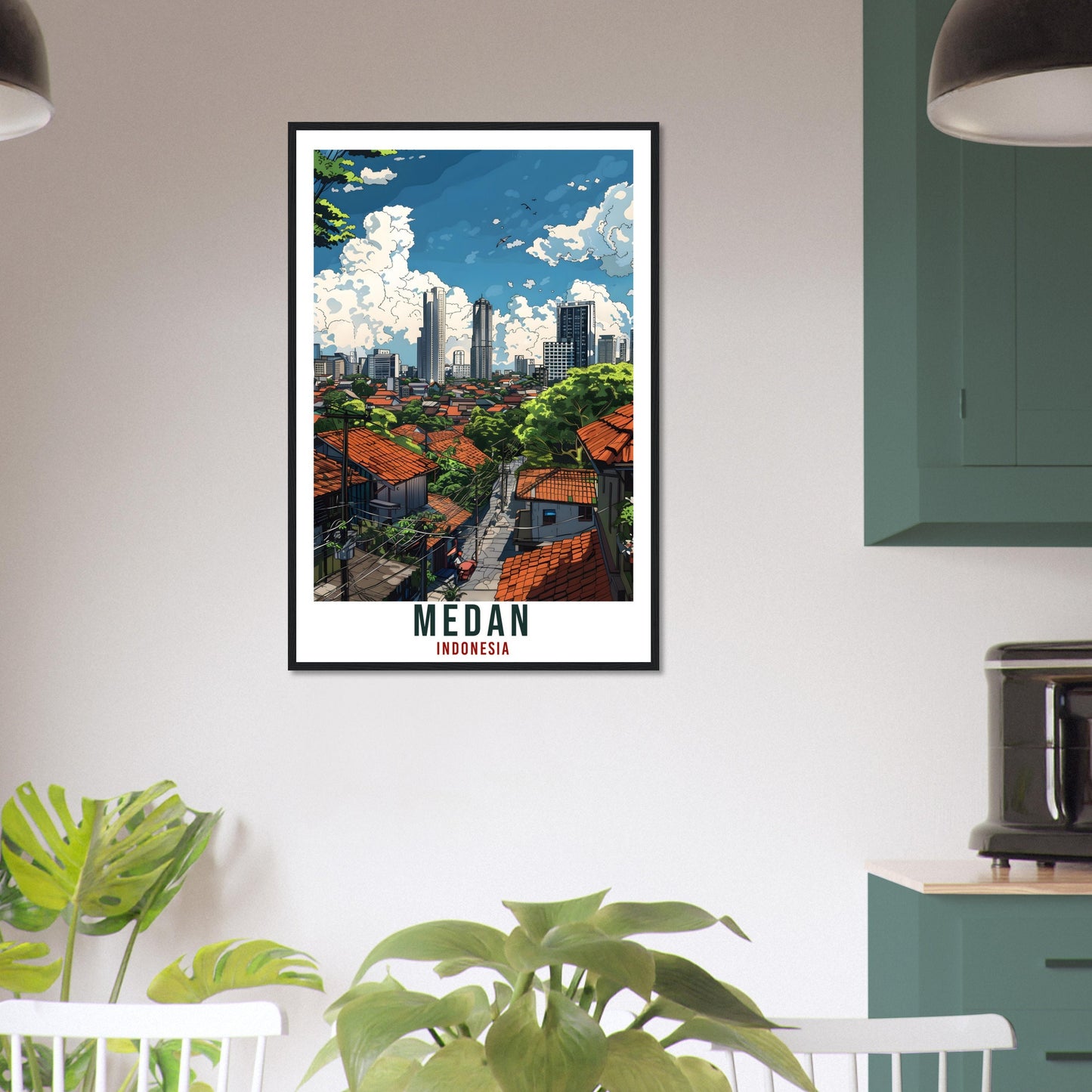 Medan Travel Print Bali Wall Art Wall Hanging Home Décor Medan Gift Landmark Artwork Travel Art Lover Indonesia Medan Travel Poster