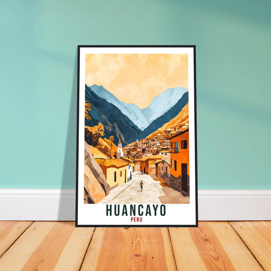 Huancayo Travel Print Peru Home Decor Huancayo Wall Art Gift Wall Hanging Art Lover Huancayo Peruvian Artwork Travel Poster Peru Travel Art