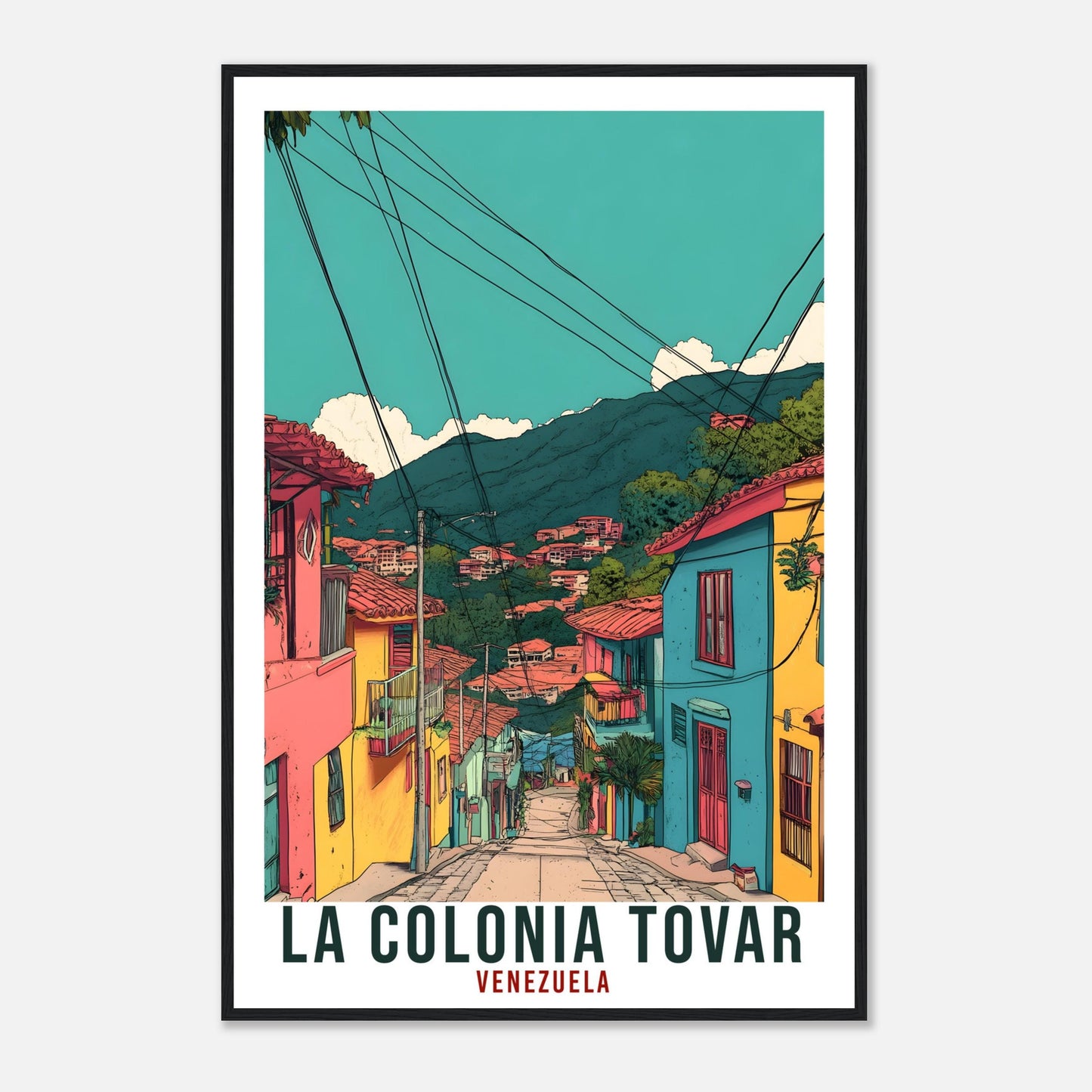 La Colonia Tovar Travel Print Venezuela Home Decor Wall Art Wall Hanging Art Lover Colonia Tovar Venezuelan Artwork Travel Poster Travel Art