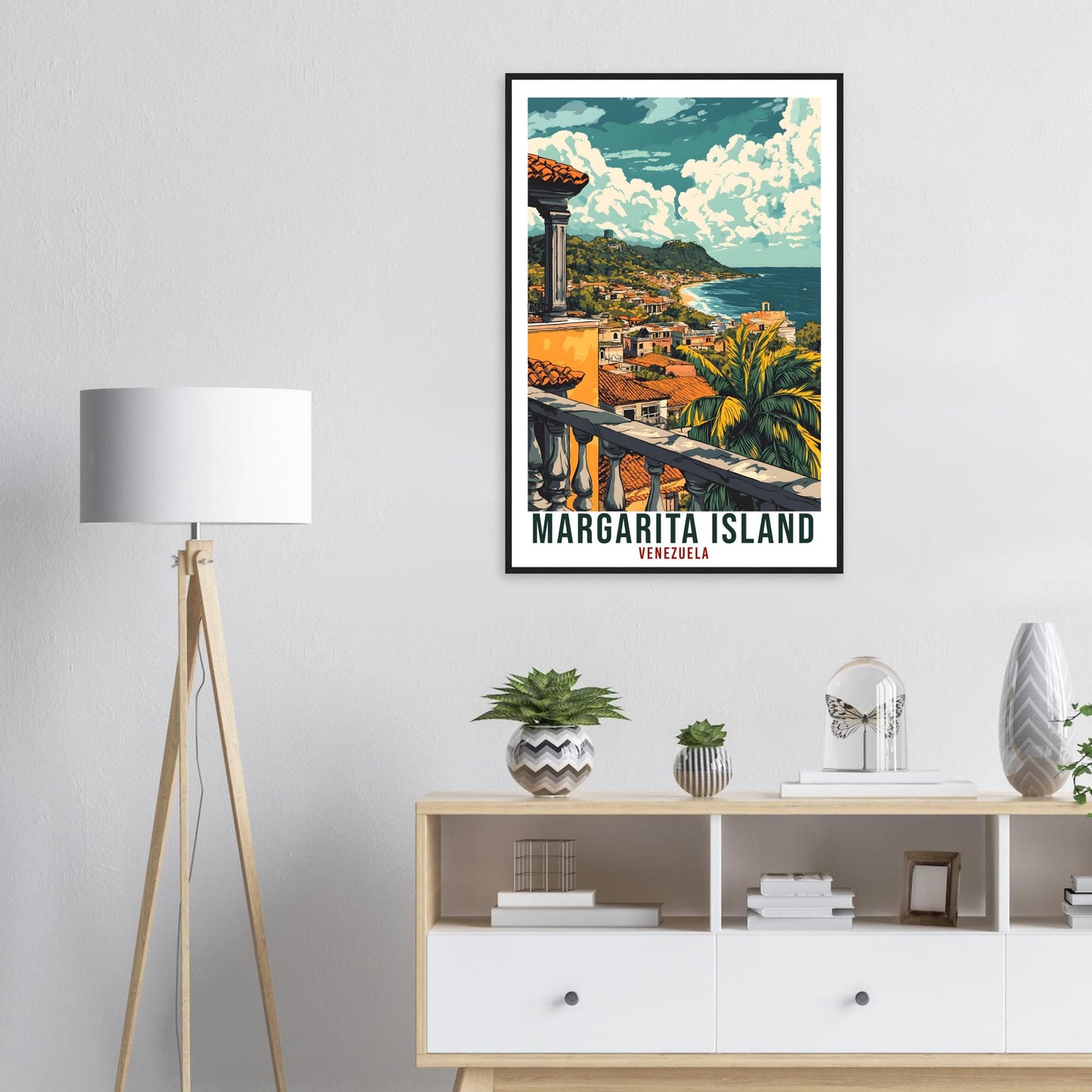 Margarita Island Travel Print Venezuela Decor Wall Art Wall Hanging Art Lover Margarita Island Venezuelan Artwork Travel Poster Travel Art