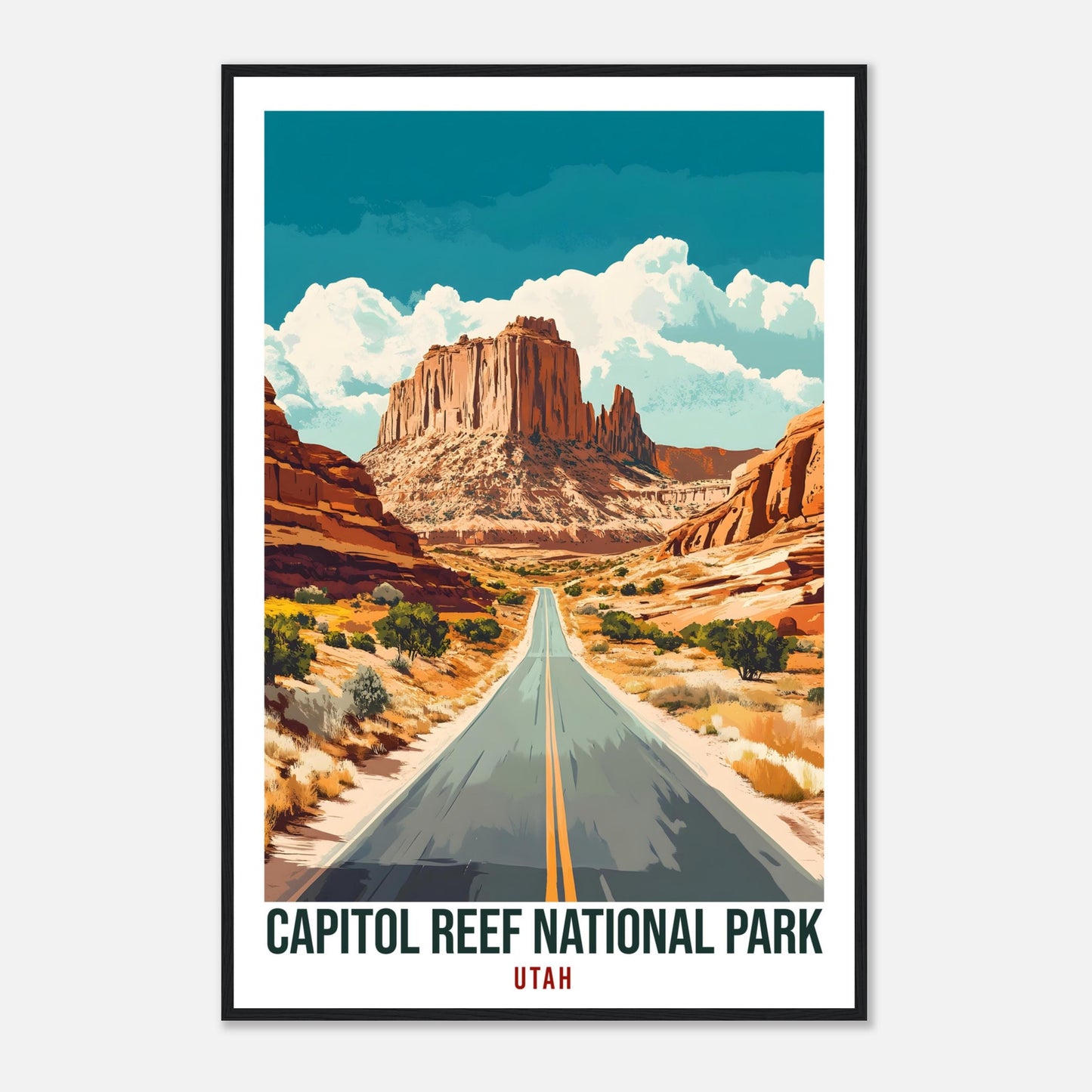 Capitol Reef National Park USA Travel Print Wall Art Wall Hanging Home Décor Capitol Reef Utah Gift Travel Art USA Artwork Travel Poster