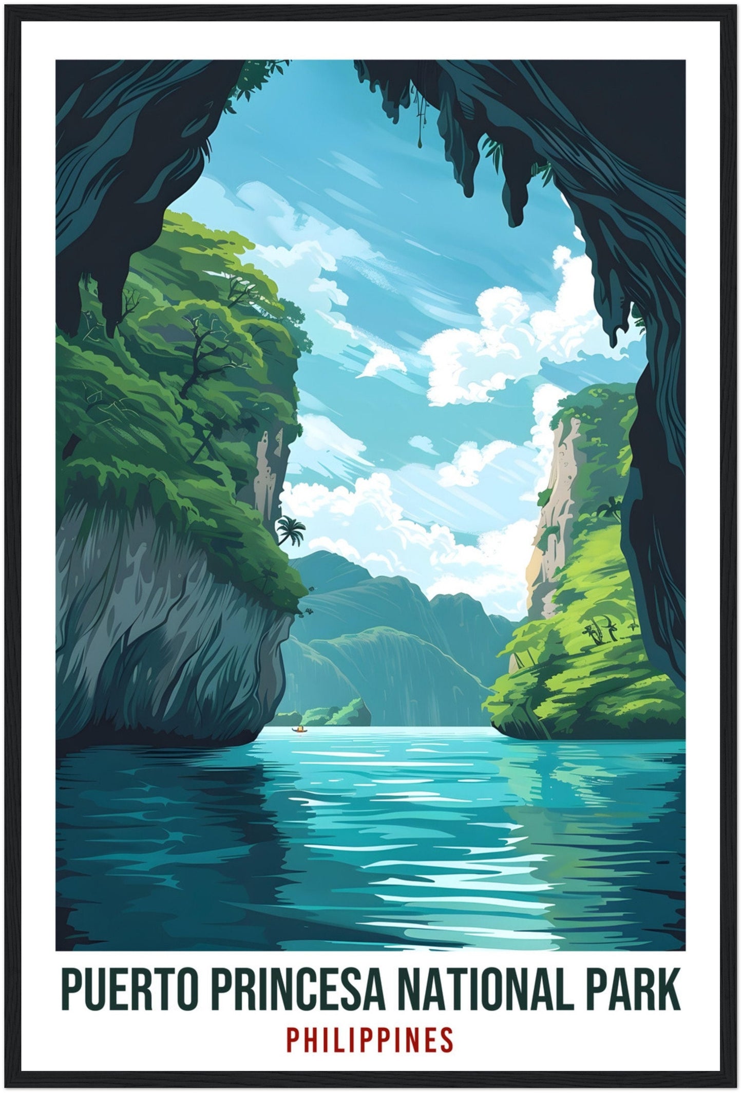 Puerto Princesa National Park Philippines Travel Print Wall Art Wall Hanging Décor Puerto Princesa Gift Artwork Travel Art Travel Poster