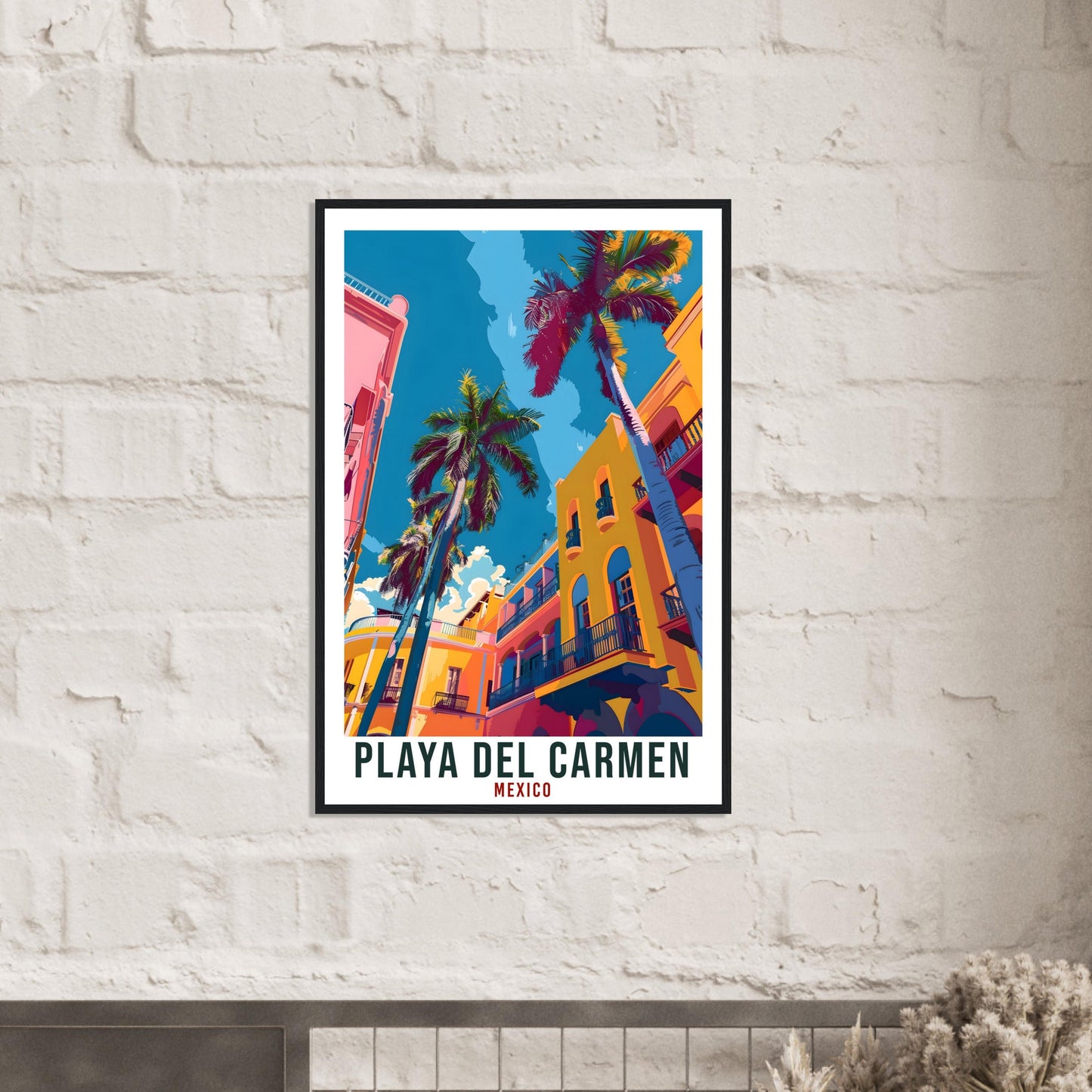 Playa Del Carmen Mexico Travel Print Mexico Wall Art Wall Hanging Home Décor Playa Del Carmen Gift Artwork Gift South America Travel Poster
