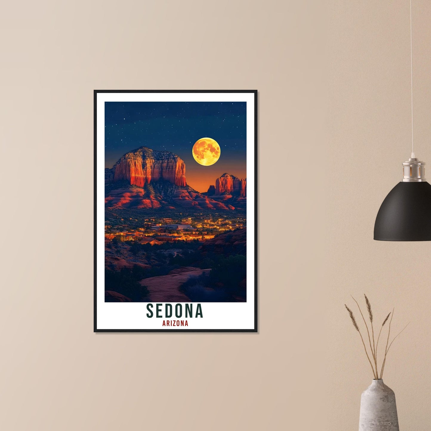 Sedona Travel Print Arizona Home Decor Sedona Wall Art Gift Wall Hanging Art Lover Sedona United States Artwork Travel Poster Travel Art