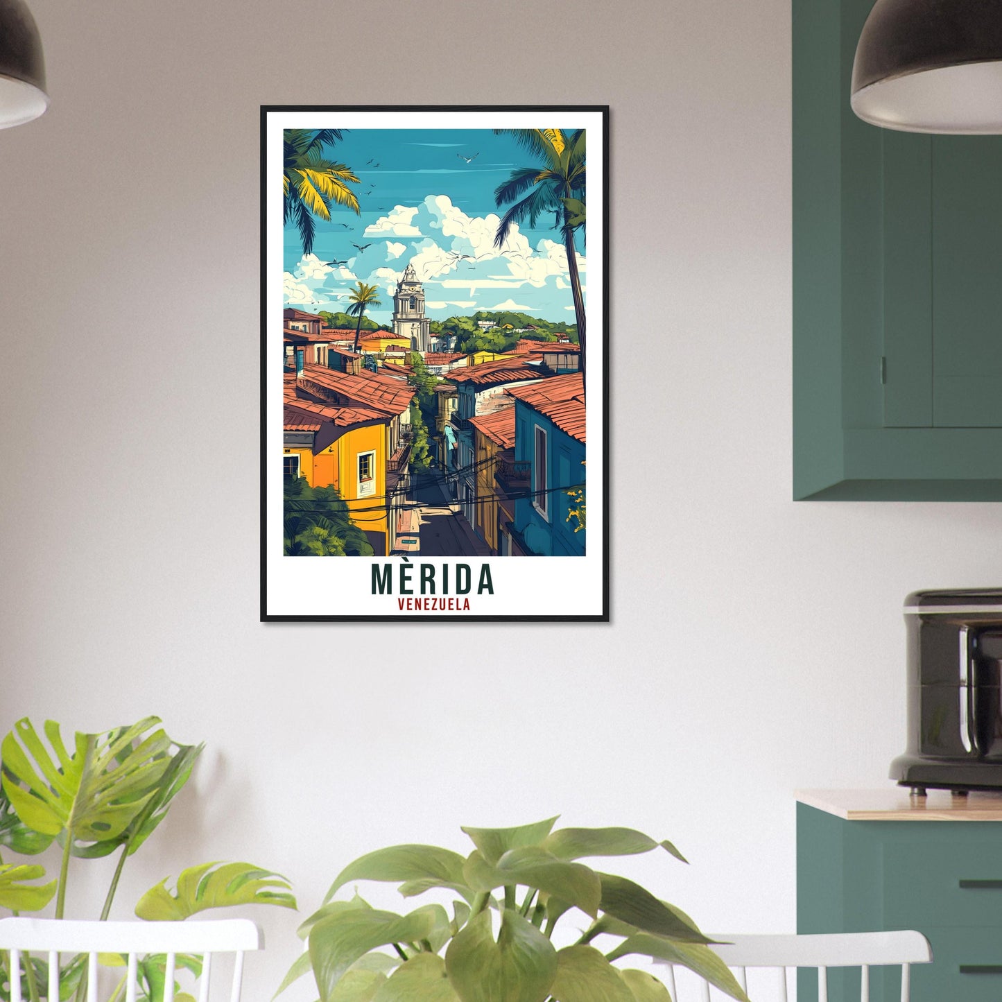 Mèrida Travel Print Venezuela Home Decor Mèrida Wall Art Gift Wall Hanging Art Lover Mèrida Venezuelan Artwork Travel Poster Travel Art