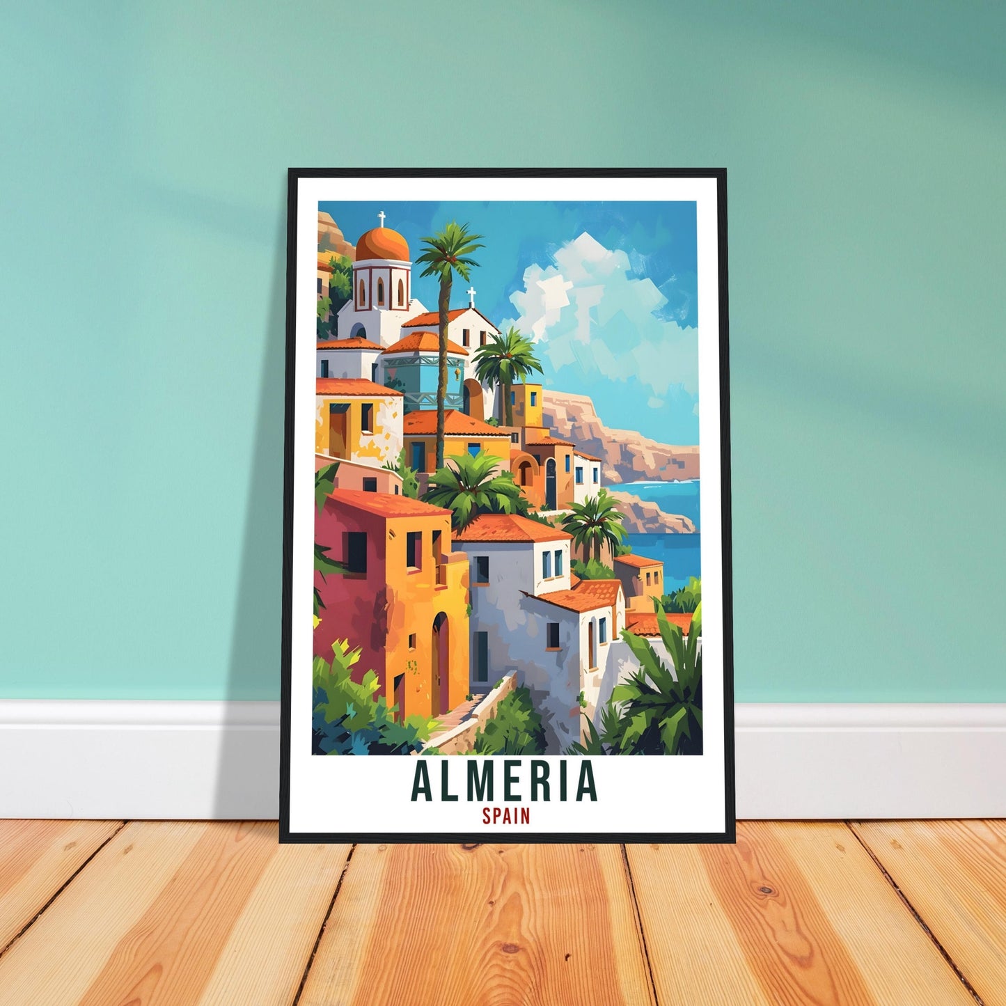 Almeria Travel Print Spain Home Decoration Almeria Spanish City Wall Art Gift Wall Hanging Art Lover Spain Artwork Almeria Travel Poster