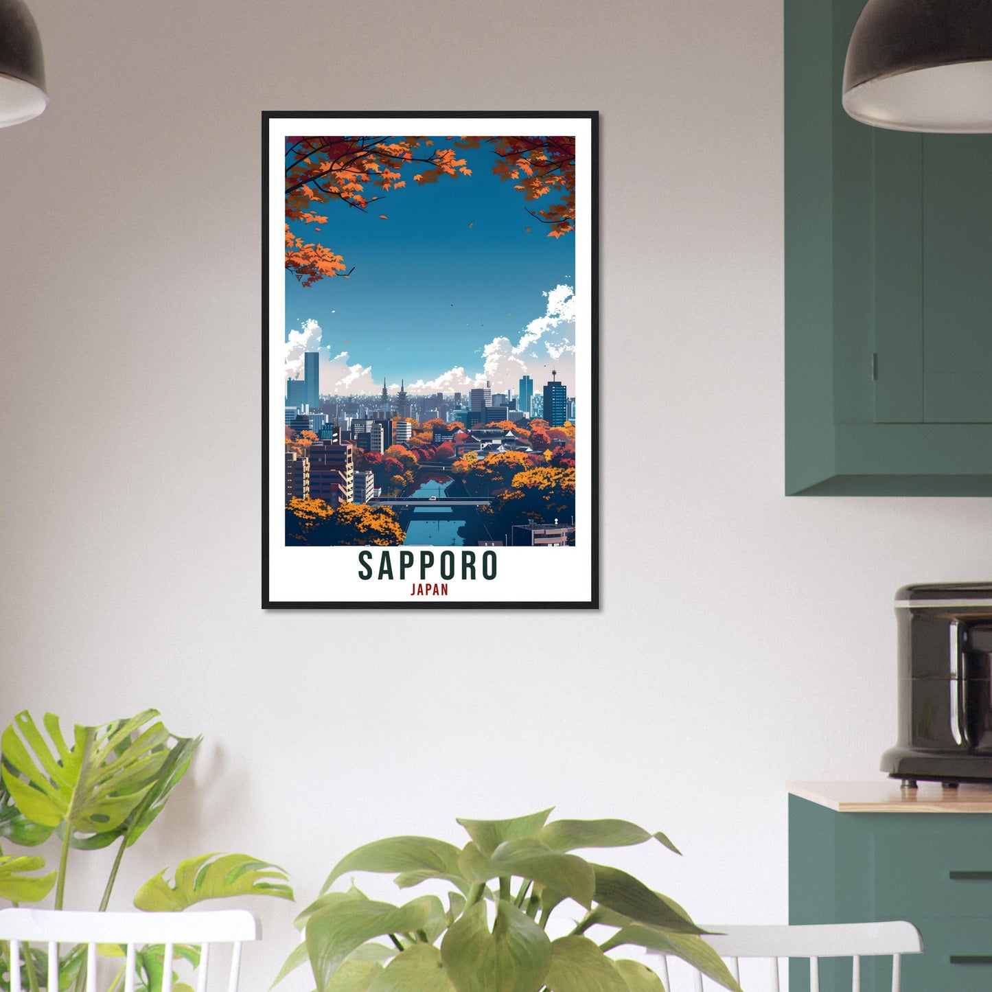 Sapporo Travel Print Japan Home Decoration Wall Art Gift Wall Hanging Art Lover Japanese Artwork Japan Sapporo Travel Poster City Print