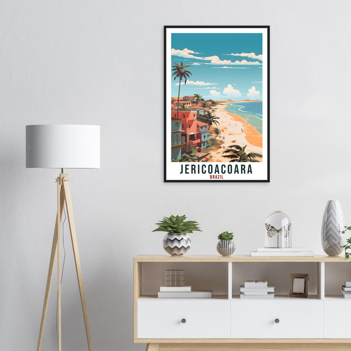 Jericoacoara Travel Print Wall Art Jericoacoara Brazil Wall Hanging Artwork Brazil Art Gift Jericoacoara Travel Poster Brazil Art Lover Gift