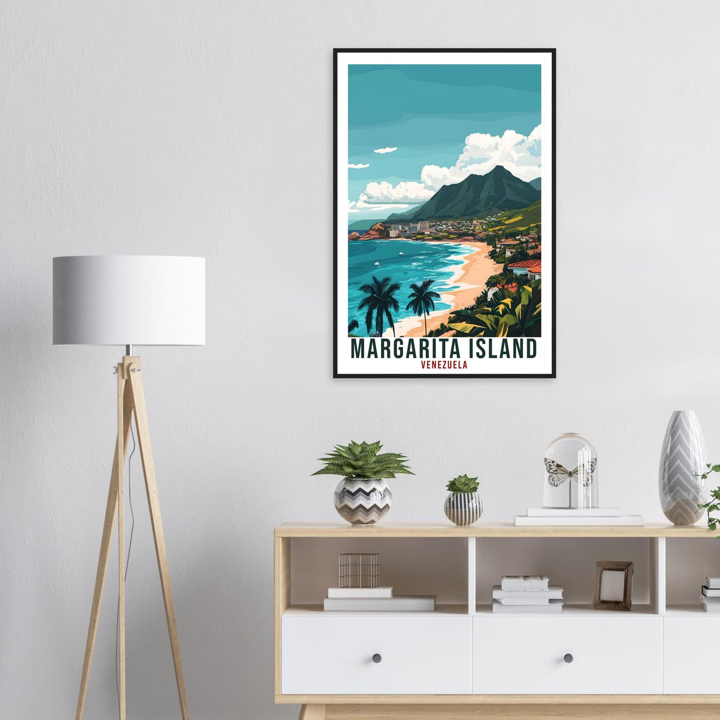 Margarita Island Travel Print Venezuela Decor Margarita Island Wall Art Wall Hanging Art Lover Venezuelan Artwork Travel Poster Travel Art