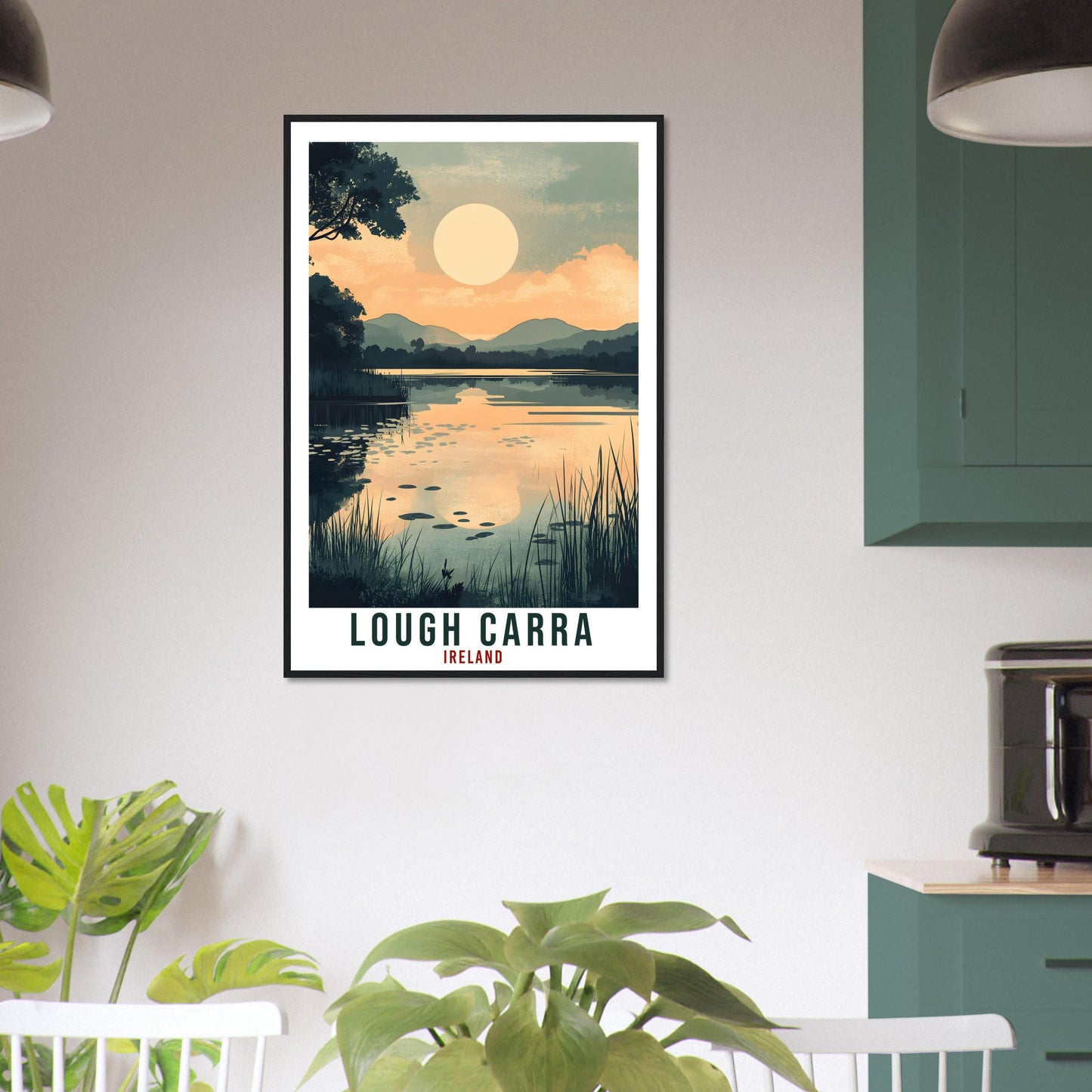 Lough Carra Travel Print Ireland Home Decor Lough Carra Wall Art Gift Wall Hanging Art Lover Mayo Irish Artwork Travel Poster Ireland Travel