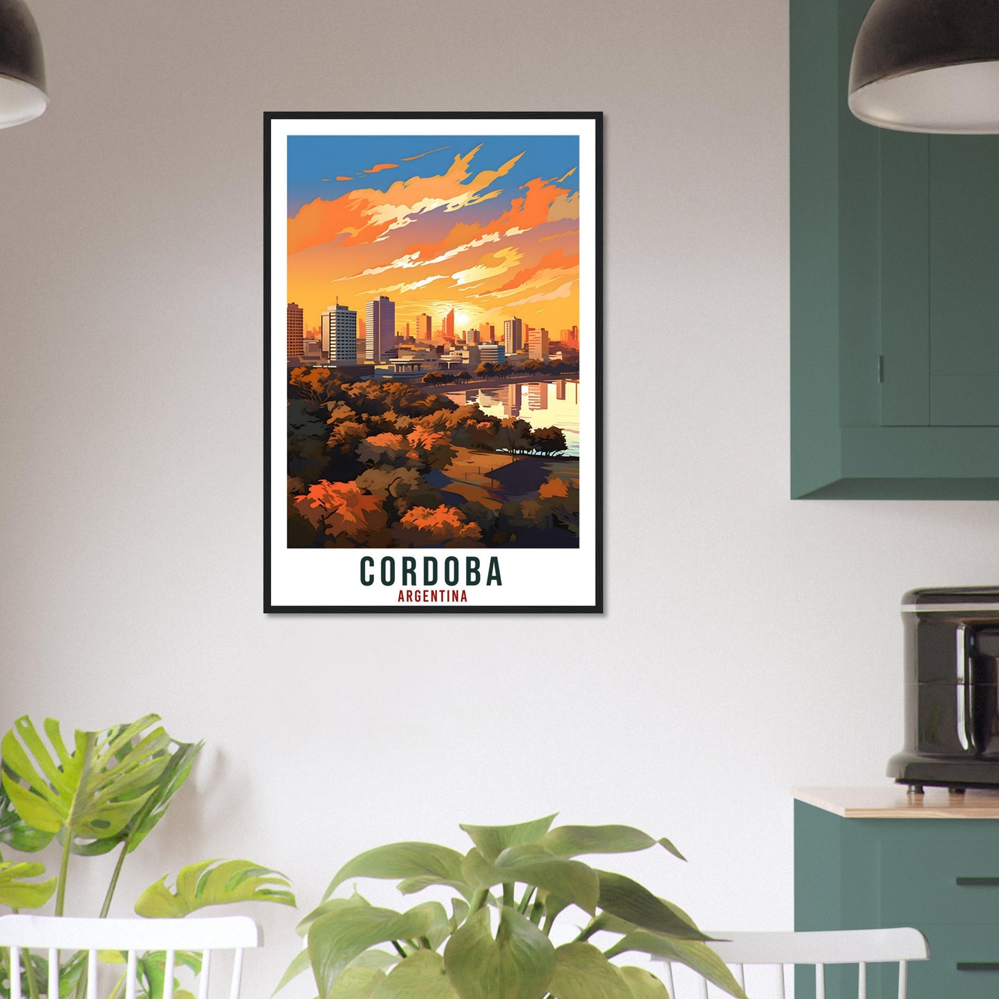 Cordoba Travel Print Wall Art Cordoba Argentina City Landscape Artwork Cordoba Art Gifts Cordoba Travel Poster Argentinian Art Lovers Gift