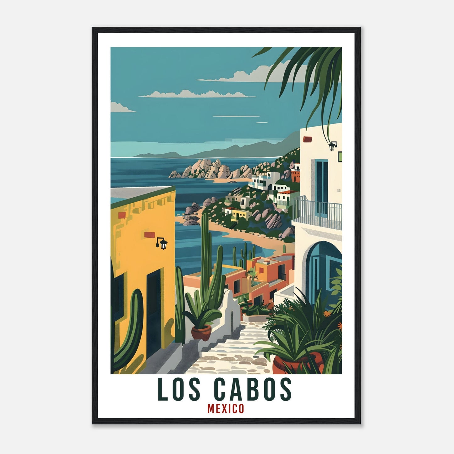 Los Cabos Mexico Travel Print Mexico Wall Art Wall Hanging Home Décor Los Cabos Gift Mexico Landmark Artwork South America Travel Poster