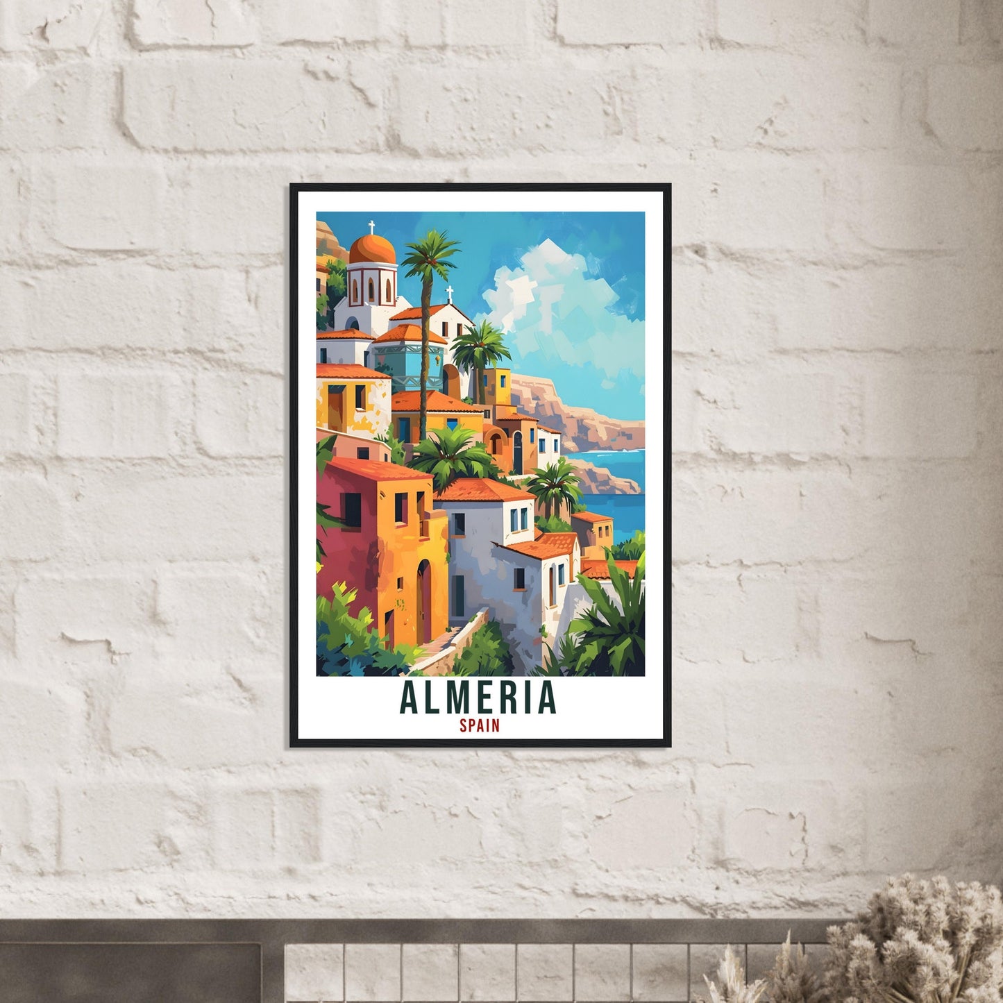 Almeria Travel Print Spain Home Decoration Almeria Spanish City Wall Art Gift Wall Hanging Art Lover Spain Artwork Almeria Travel Poster