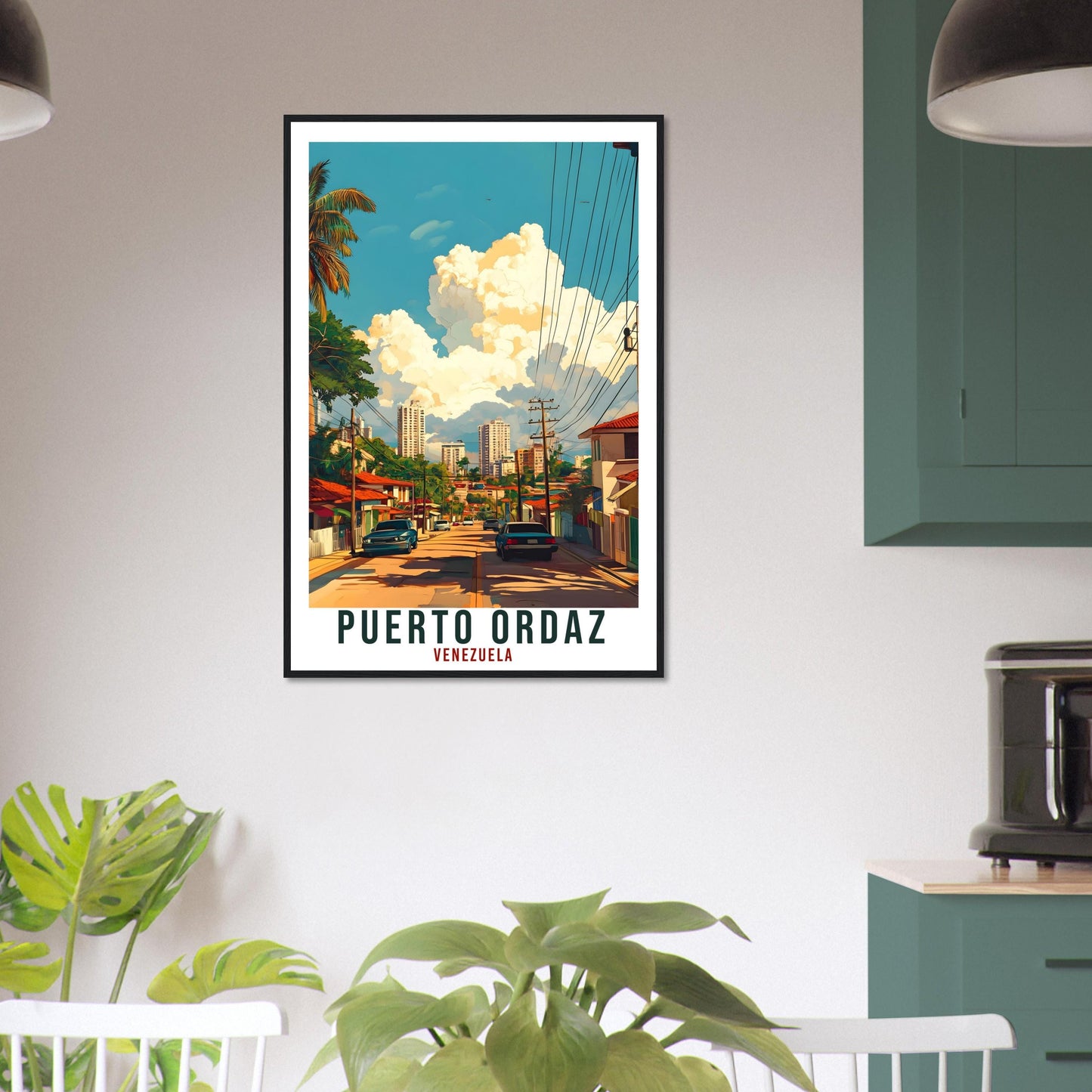 Puerto Ordaz Travel Print Venezuela Home Decor Puerto Ordaz Wall Art Gift Wall Hanging Art Lover Venezuelan Artwork Travel Poster Travel Art