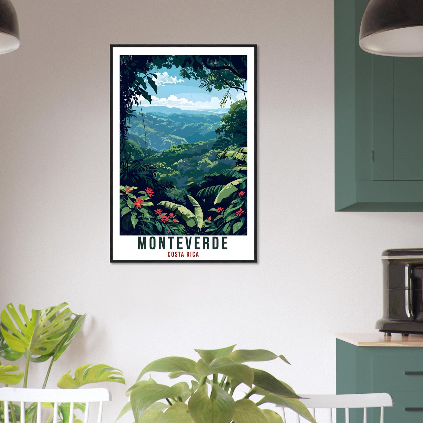 Monteverde Costa Rica Travel Print Wall Art Wall Hanging Home Décor Monteverde Gift Wall Art Travel Artwork Costa Rica City Travel Poster