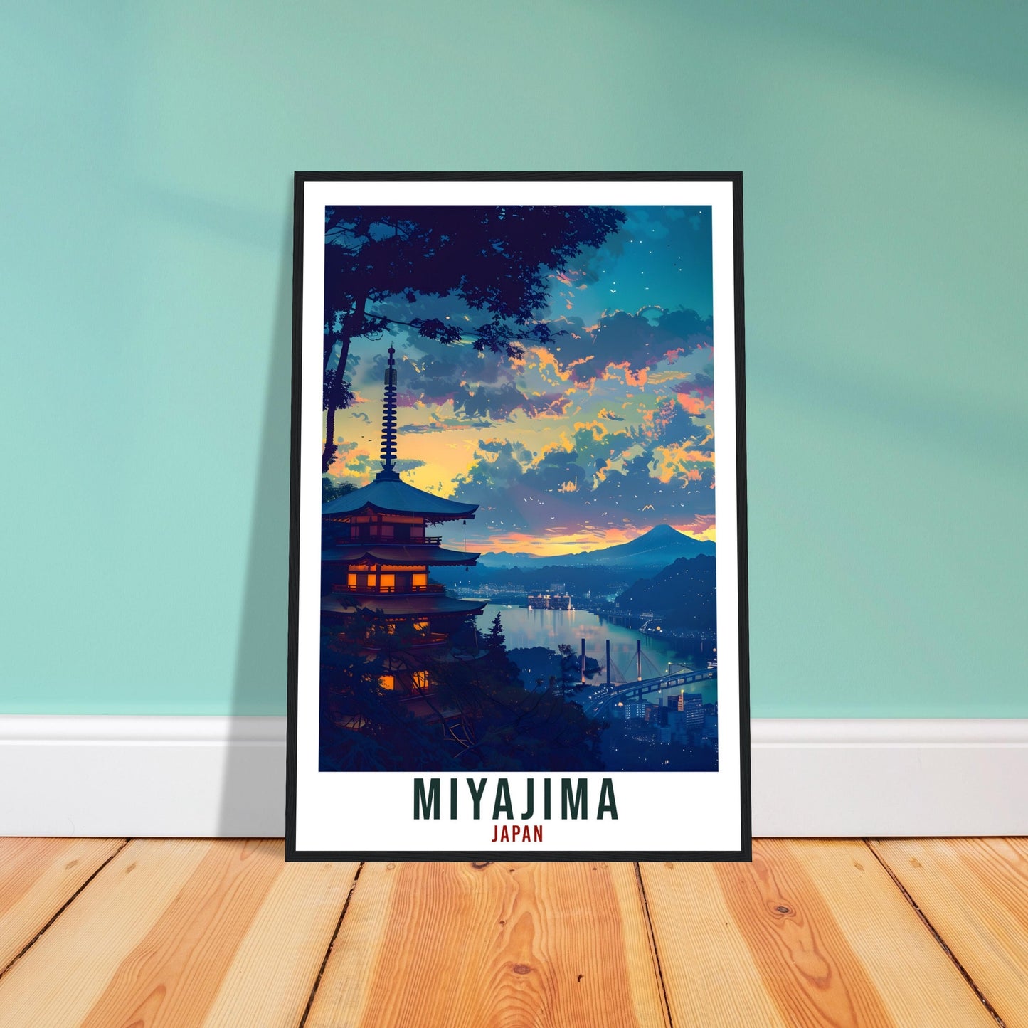 Miyajima Travel Print Japan Home Decoration Wall Art Gift Wall Hanging Art Lover Japanese Artwork Japan Miyajima Travel Poster Decor Print