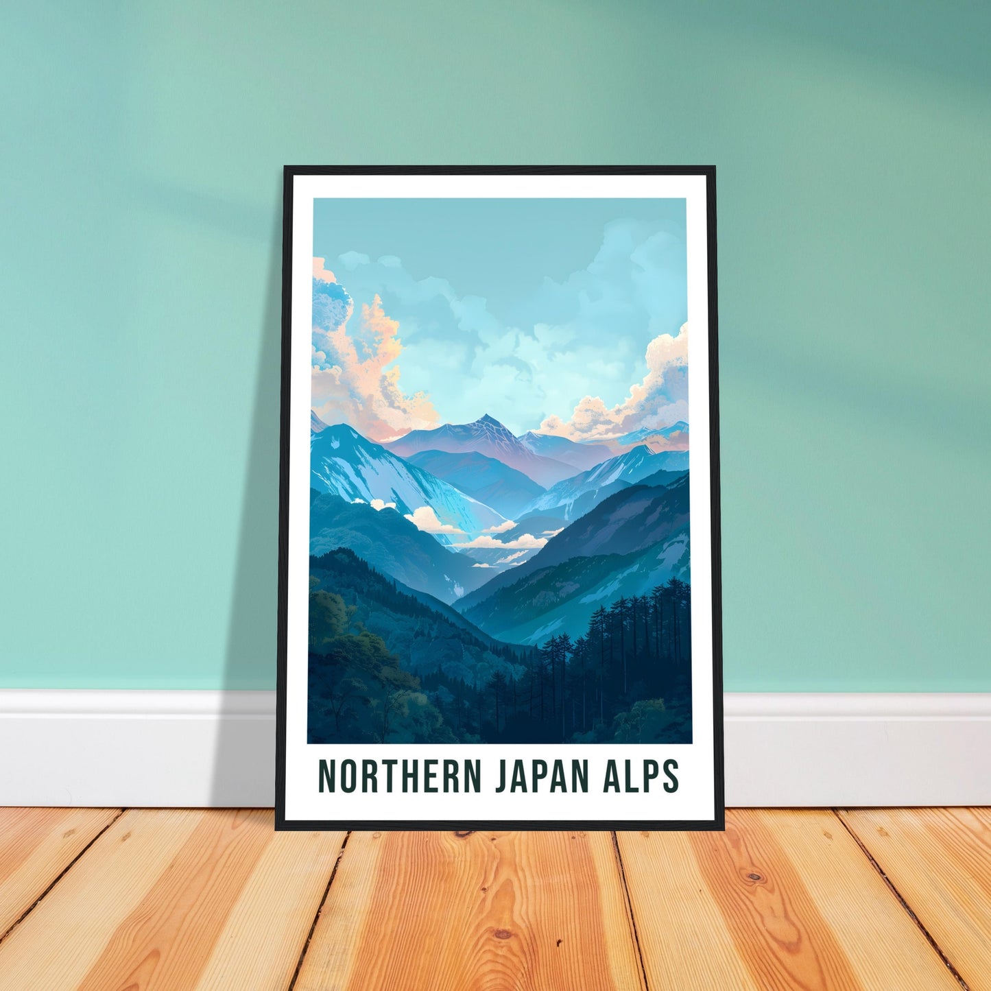Northern Japan Alps Travel Print Home Decoration Wall Art Gift Wall Hanging Art Lover Japanese Artwork Northern Japan Alps Travel Poster