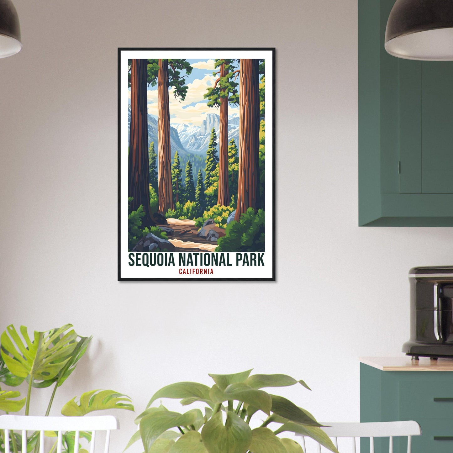Sequoia National Park California USA Travel Print Wall Art Wall Hanging Home Décor Sequoia Park Gift Travel Art USA Artwork Travel Poster