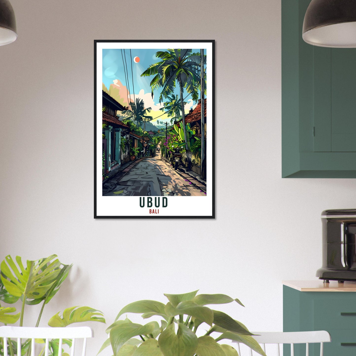 Ubud Bali Travel Print Bali Wall Art Wall Hanging Home Décor Ubud Gift Landmark Artwork Travel Art Lovers Indonesia Ubud Travel Poster