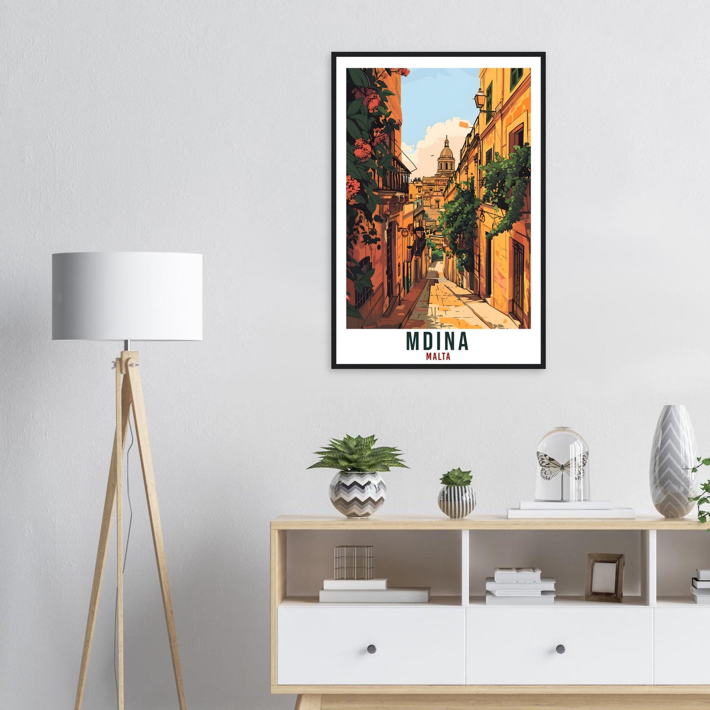 Mdina Travel Print Malta Wall Art Wall Hanging Home Living Décor Mdina Gift Art Lovers Gift Malta Artwork Gift Mdina Malta Travel Poster