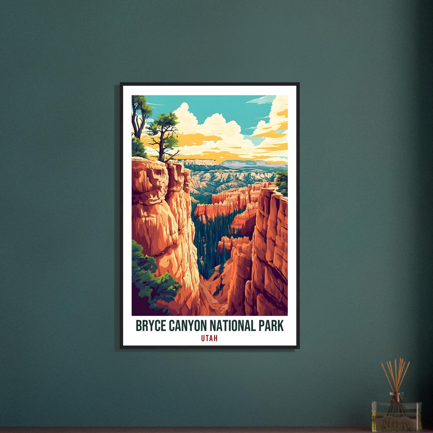 Bryce Canyon National Park Utah USA Travel Print Wall Art Wall Hanging Home Décor Bryce Canyon Gift Travel Art US Utah Artwork Travel Poster