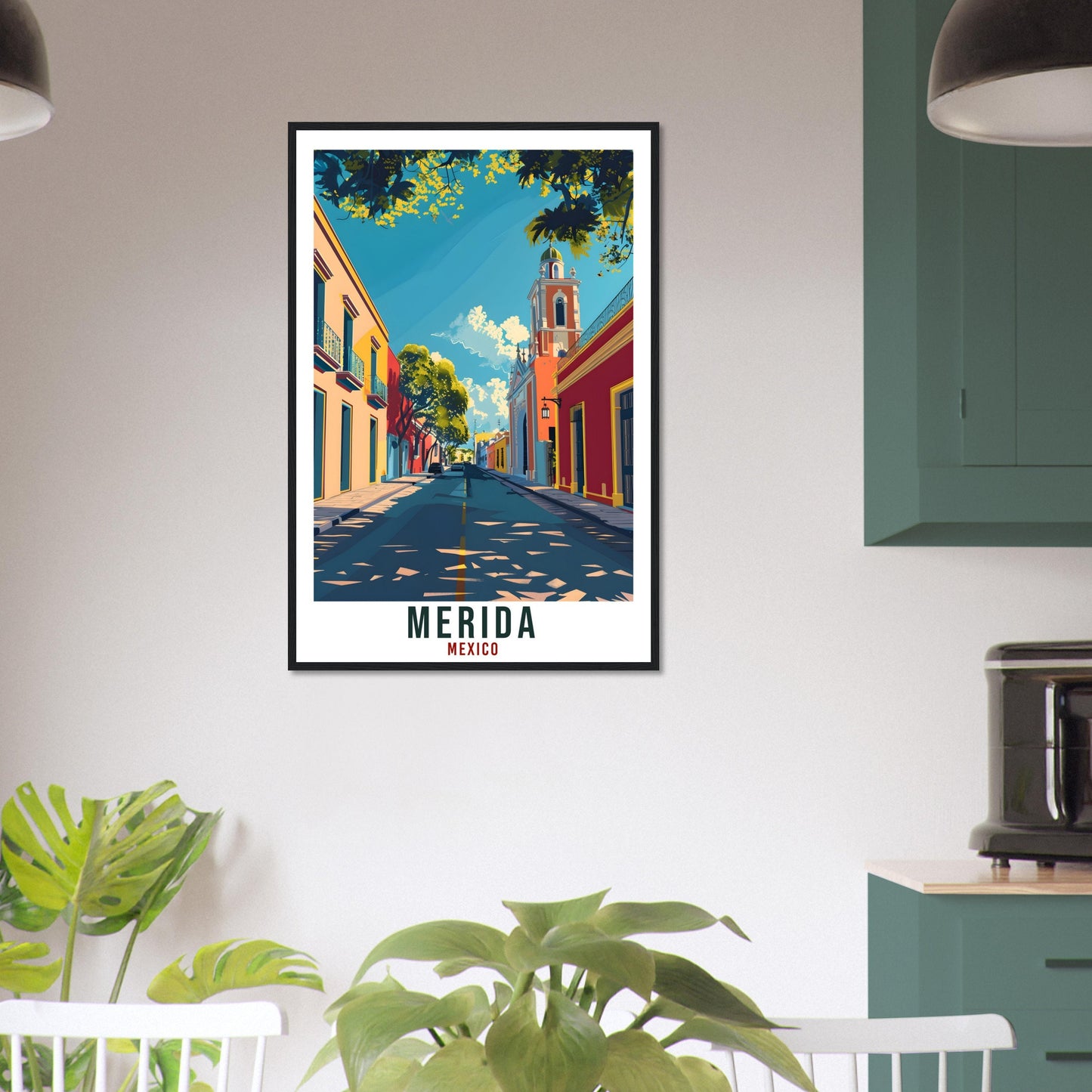 Merida Mexico Travel Print Mexico Wall Art Wall Hanging Home Décor Merida Gift Mexico Landmark Artwork Gift South America Travel Poster