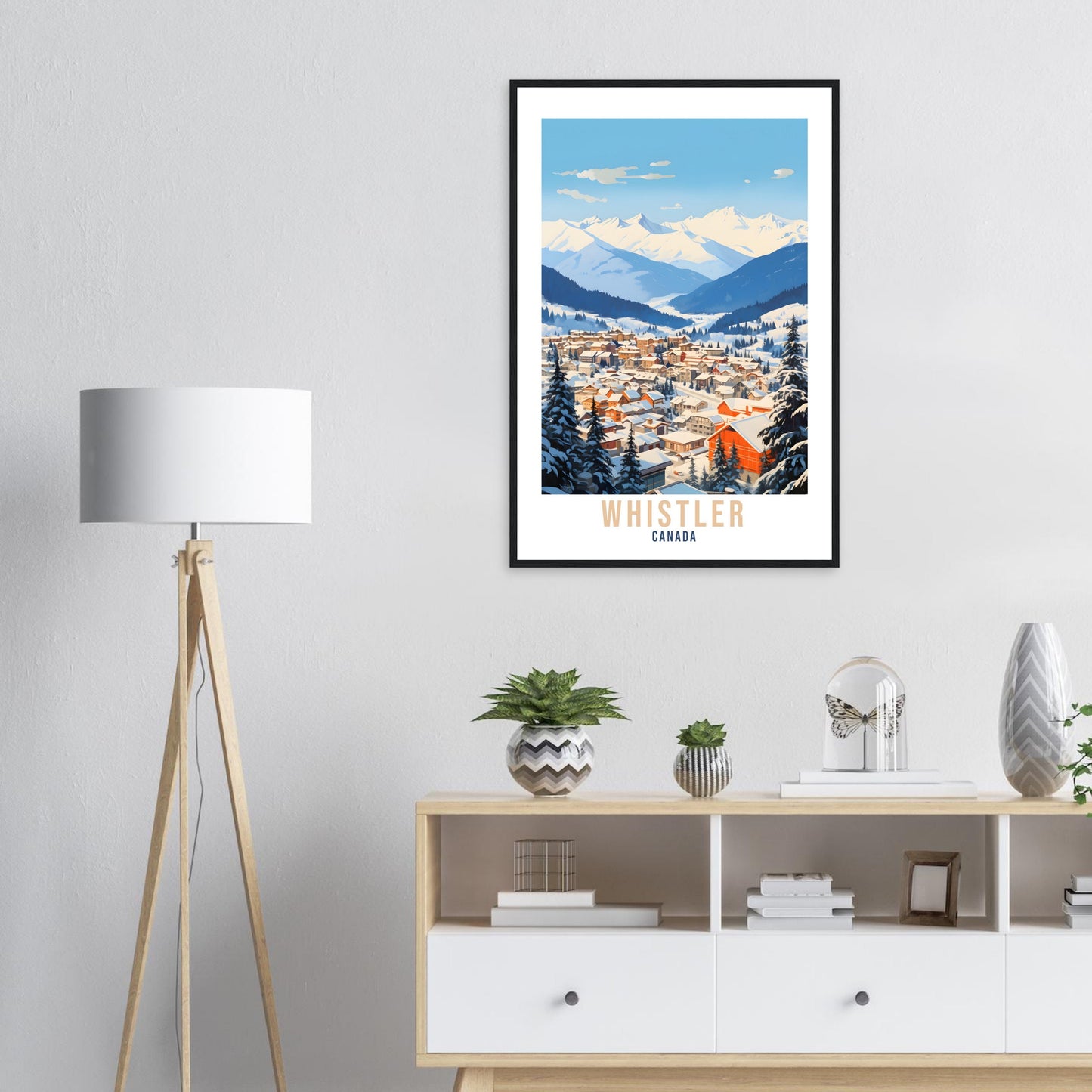 Whistler Travel Print Wall Art Whistler Canada Wall Hanging Home Decoration Whistler Gift Cityscape Wall Art Print Whistler Canada Poster