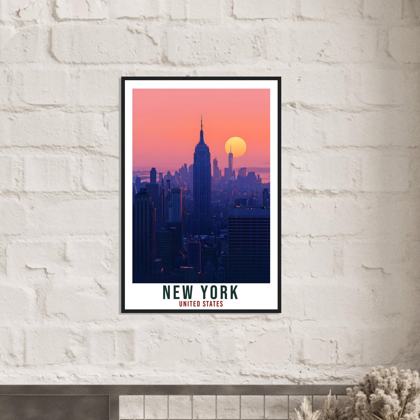 New York City Travel Print United States Home Decoration USA City Wall Art Gift Wall Hanging Art Lover NYC Artwork New York Travel Poster