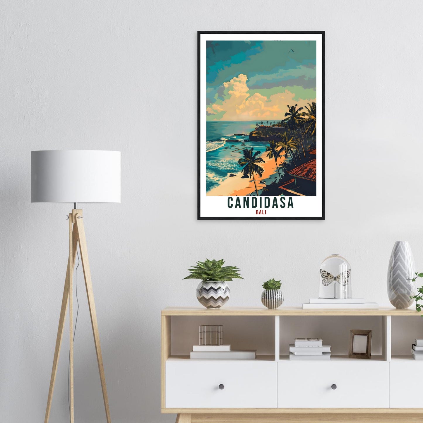 Candidasa Bali Travel Print Bali Wall Art Wall Hanging Home Décor Candidasa Gift Landmark Artwork Travel Art Lovers Indonesia Travel Poster