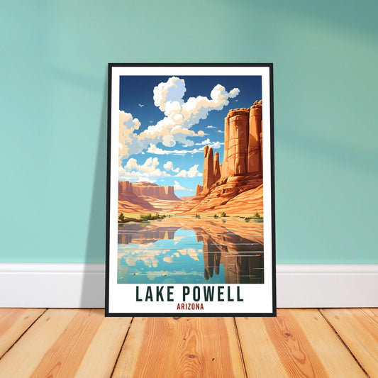 Lake Powell Travel Print Arizona Home Decoration USA Wall Art Gift Wall Hanging Art Lover Arizona Artwork Lake Powell Nature Travel Poster