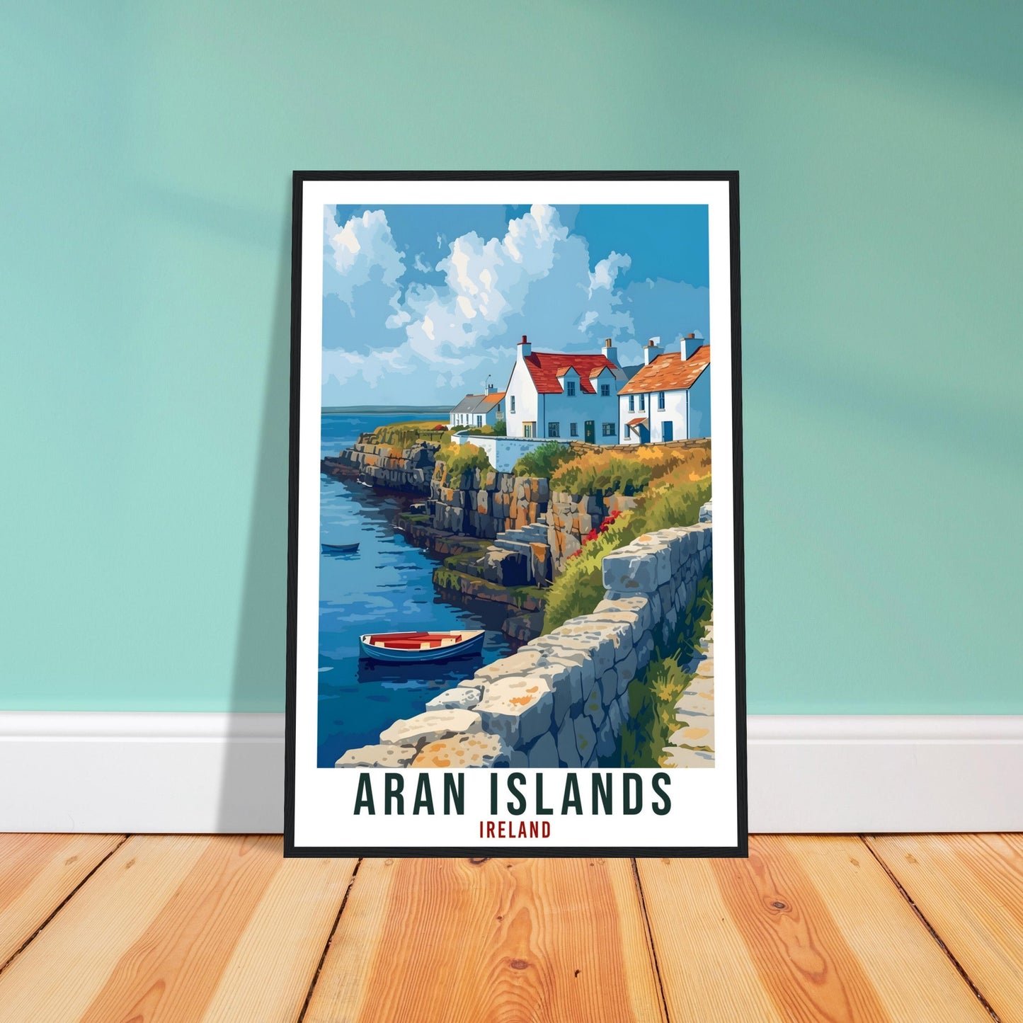Aran Islands Travel Print Ireland Home Decoration Ireland Wall Art Gift Wall Hanging Art Lover Irish Artwork Aran Islands Travel Poster