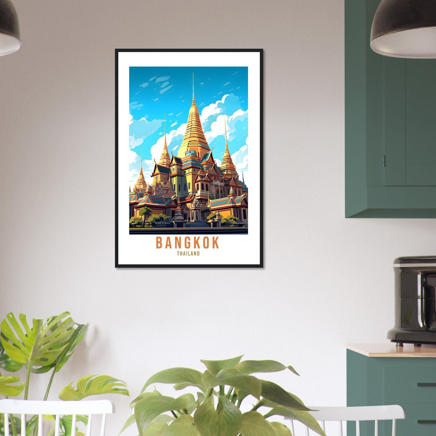 Bangkok Travel Print Wall Art Bangkok Wall Hanging Home Decor Bangkok Gift Art Lovers Wall Art Thailand Travel Print Gift Thai Travel Art