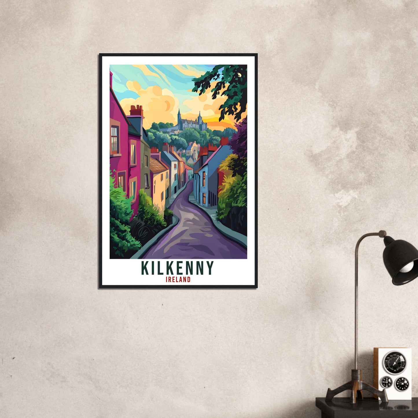Kilkenny Travel Print Ireland Home Decor Kilkenny Wall Art Gift Wall Hanging Art Lover Kilkenny Irish Artwork Travel Poster Ireland Travel