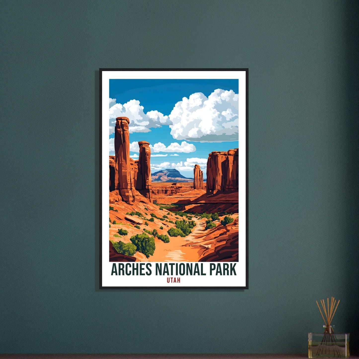 Arches National Park USA Travel Print Wall Art Wall Hanging Home Décor Arches National Park Utah Gift Travel Art USA Artwork Travel Poster