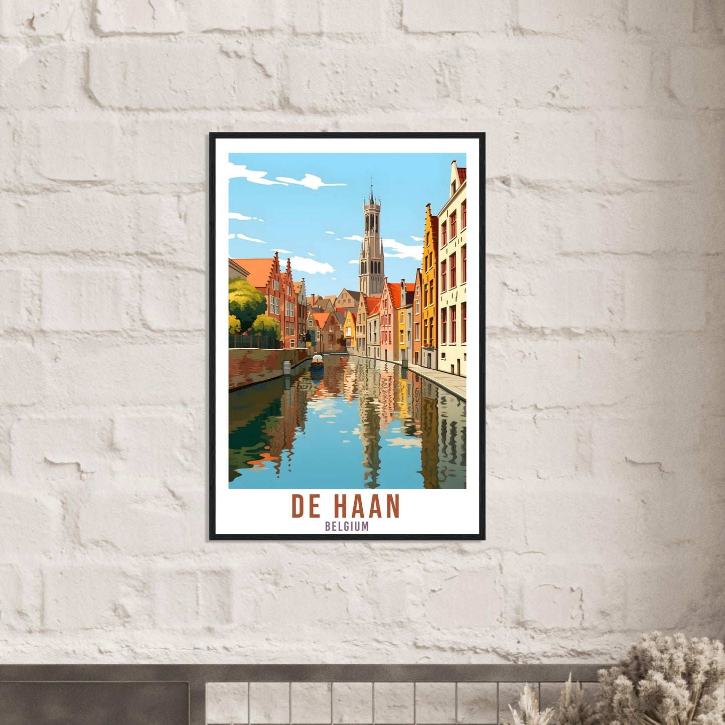 De Haan Travel Print Wall Art De Haan Belgium Home Décor Artwork Wall Hanging De Haan Art Gifts De Haan Belgian Travel Poster Art Lover Gift