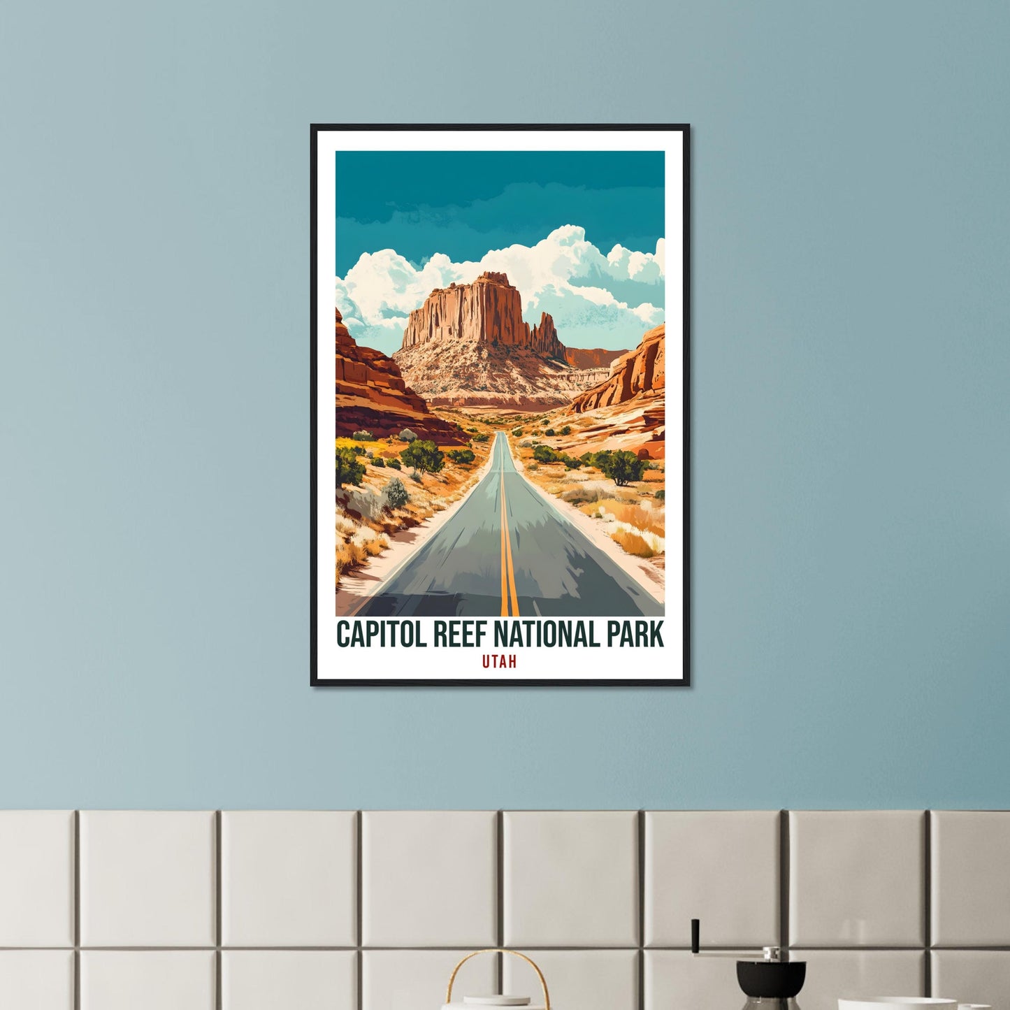 Capitol Reef National Park USA Travel Print Wall Art Wall Hanging Home Décor Capitol Reef Utah Gift Travel Art USA Artwork Travel Poster