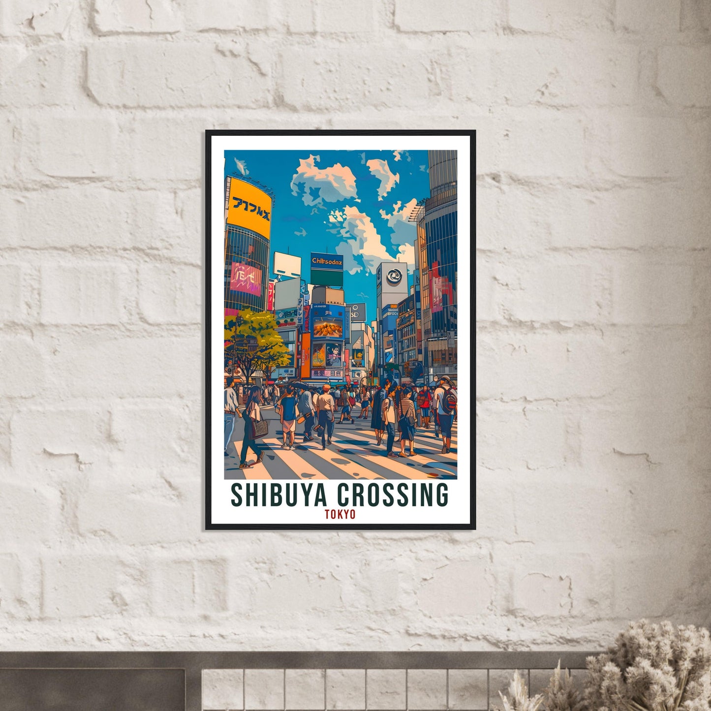 Shibuya Crossing Travel Print Japan Home Decoration Wall Art Gift Wall Hanging Art Lover Japanese Artwork Japan Shibuya Tokyo Travel Poster