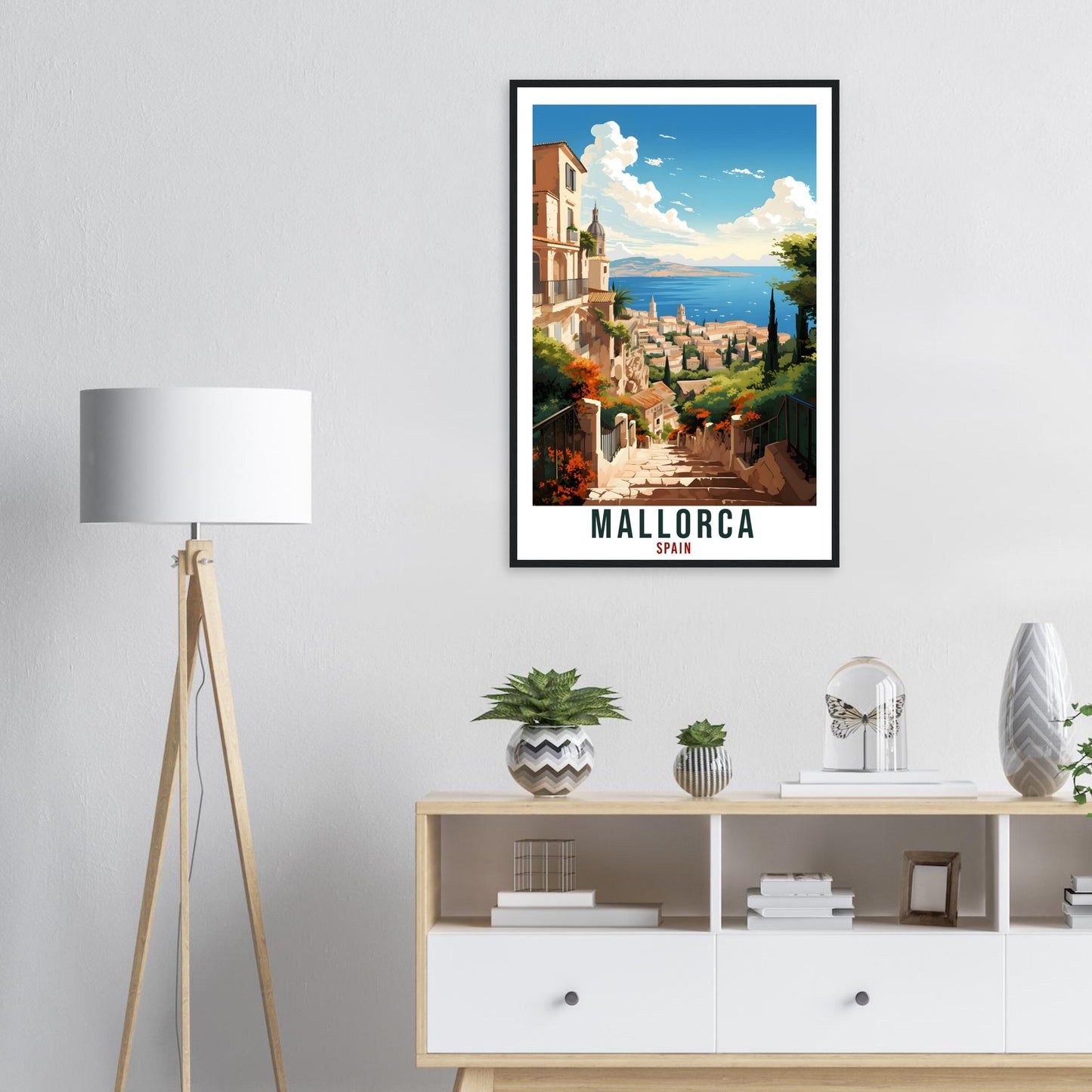 Mallorca Travel Print Spain Home Decor Mallorca Spanish Island Wall Art Gift Wall Hanging Art Lover Spain Artwork Mallorca Travel Poster