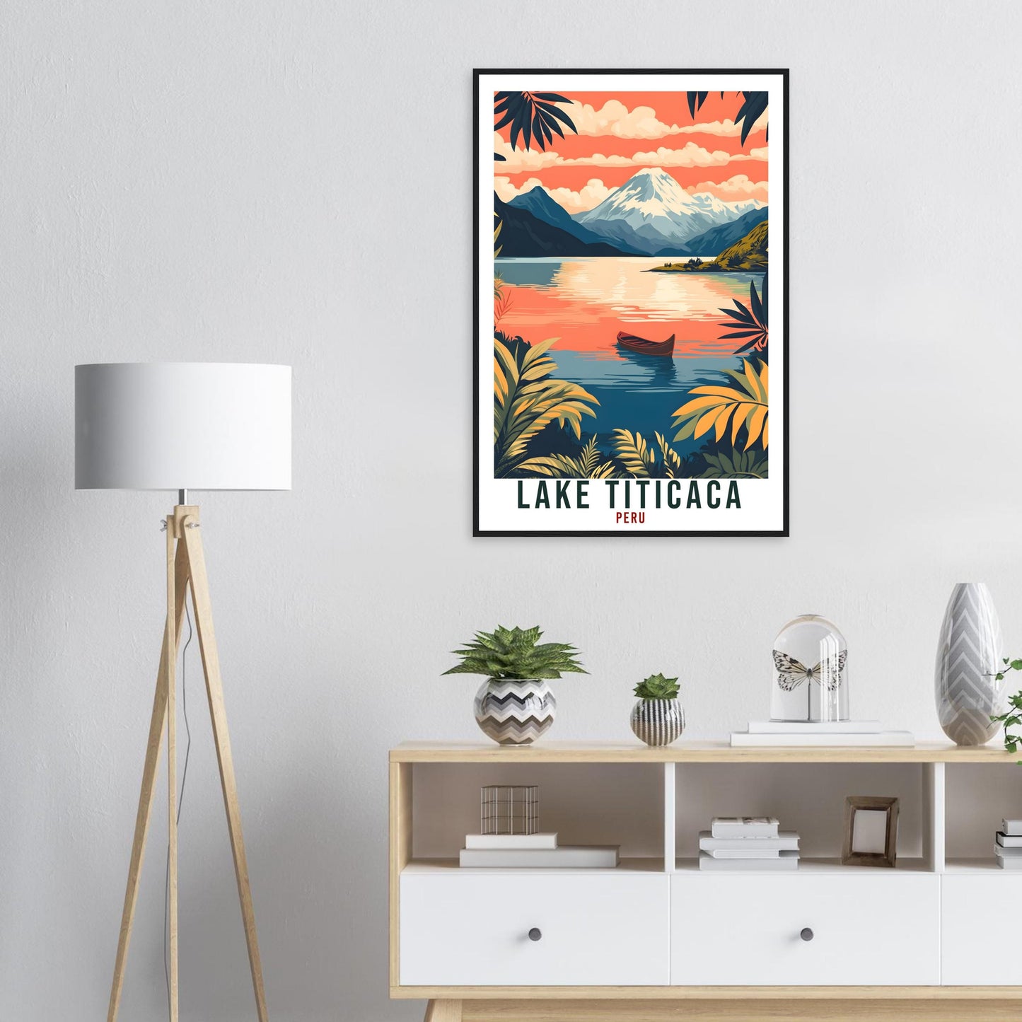 Lake Titicaca Travel Print Peru Home Decor Wall Art Gift Wall Hanging Art Lover Lake Titicaca Peruvian Artwork Travel Poster Travel Art