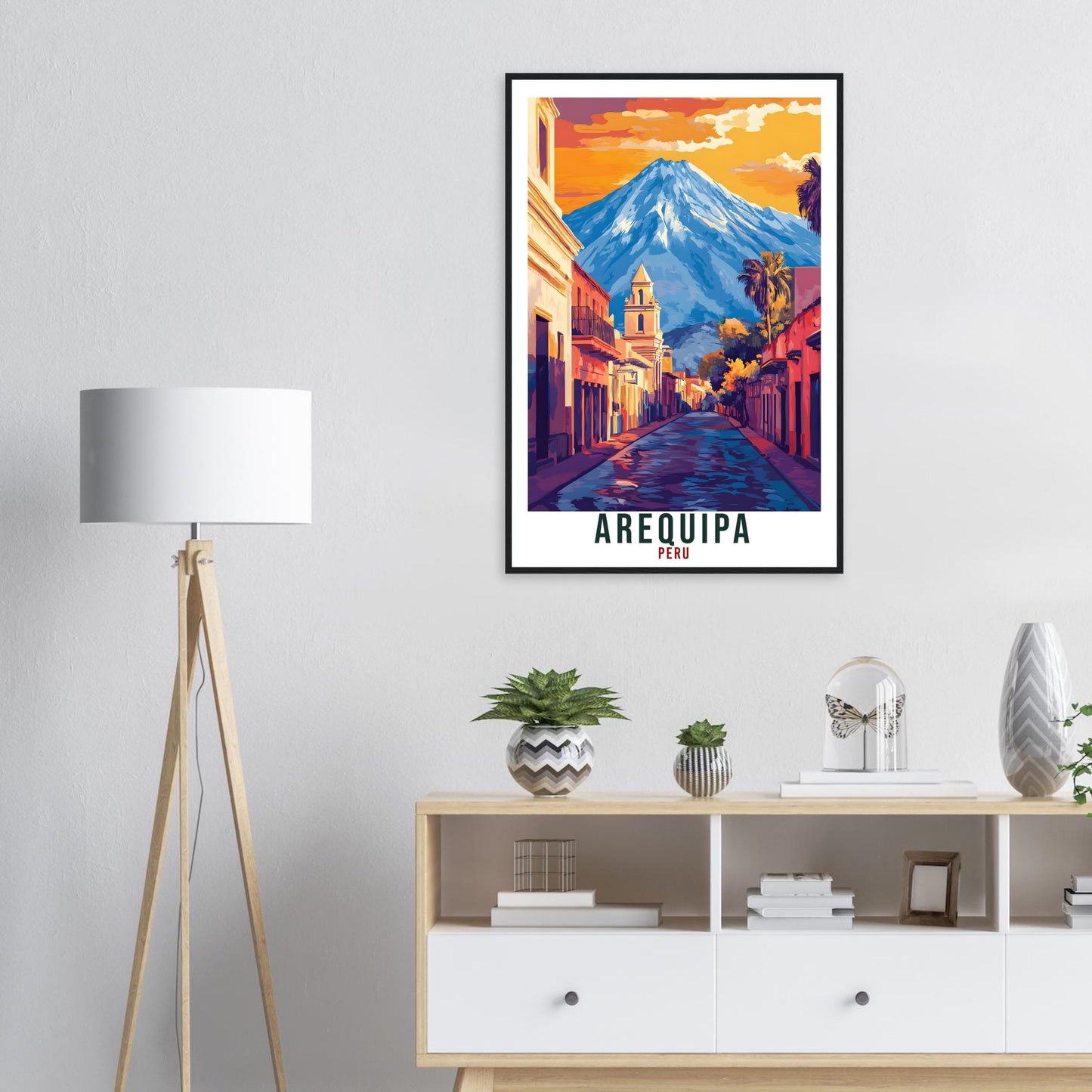 Arequipa Travel Print Peru Home Decor Arequipa Wall Art Gift Wall Hanging Art Lover Arequipa Peruvian Artwork Travel Poster Travel Art Peru