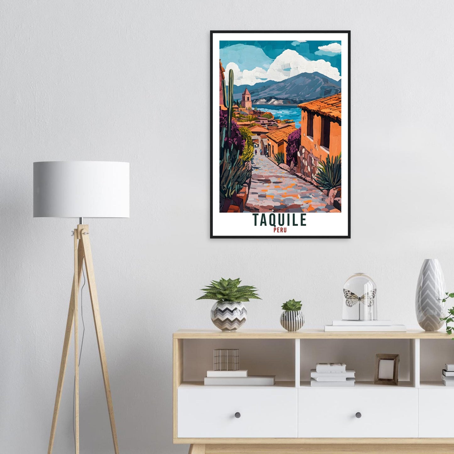 Taquile Travel Print Peru Home Decor Taquile Wall Art Gift Wall Hanging Art Lover Taquile Peruvian Artwork Travel Poster Travel Art Peru