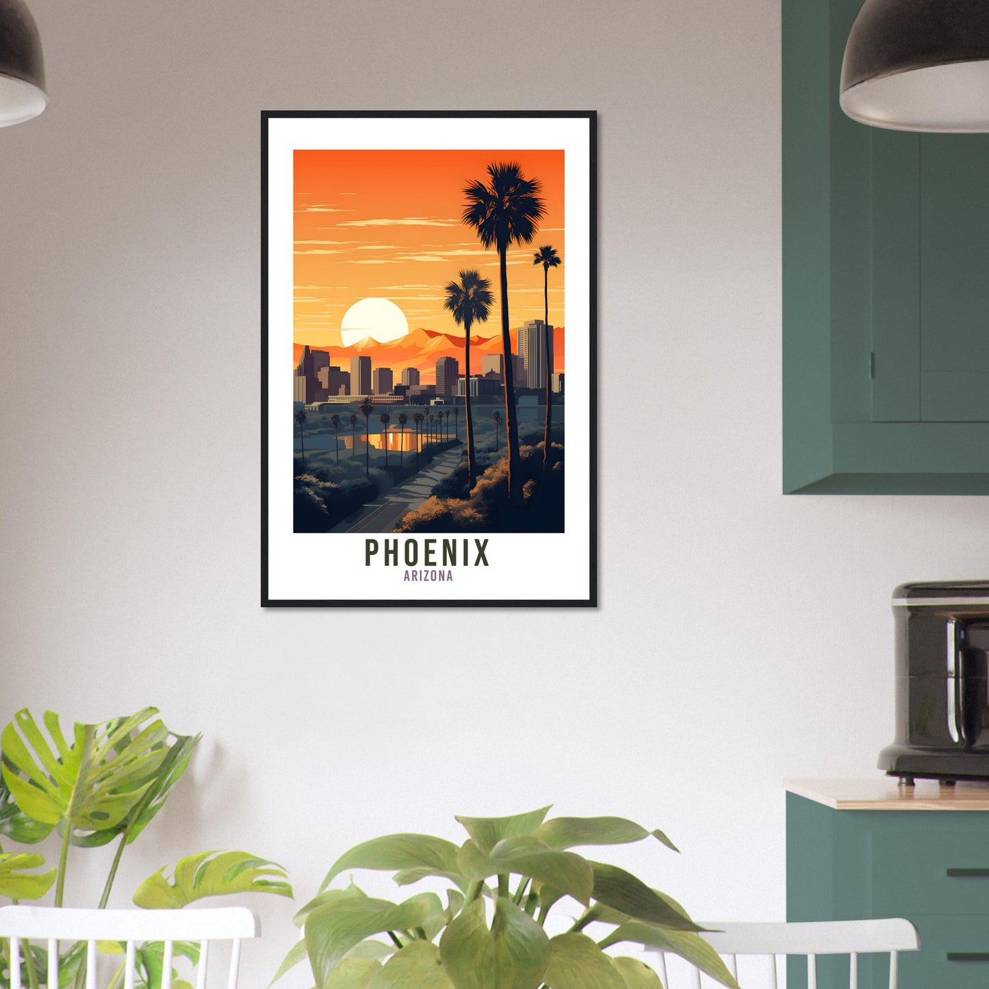 Phoenix Travel Print Phoenix Arizona Wall Art Phoenix Travel Poster Arizona Home Decor Phoenix Art Lovers Arizona Gift Phoenix Travel Art
