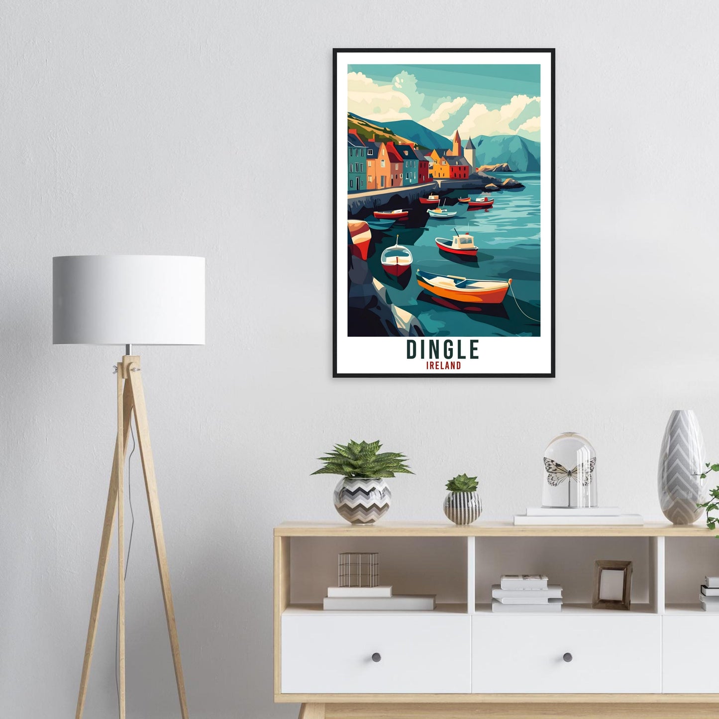 Dingle Travel Print Ireland Home Decor Dingle Wall Art Wall Hanging Art Lover Irish Artwork Travel Poster Dingle Ireland Travel Art Gift